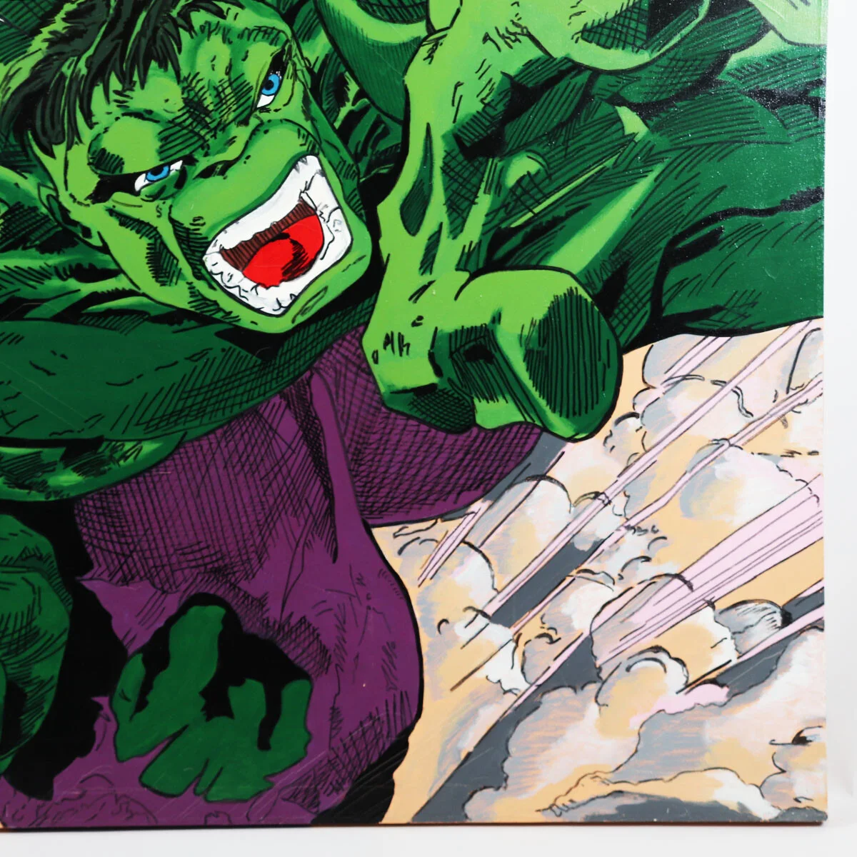 Stan Lee & Steve Kaufman Signed Artwork Giclee Incredible Hulk Oversized 5' x 5', image 5