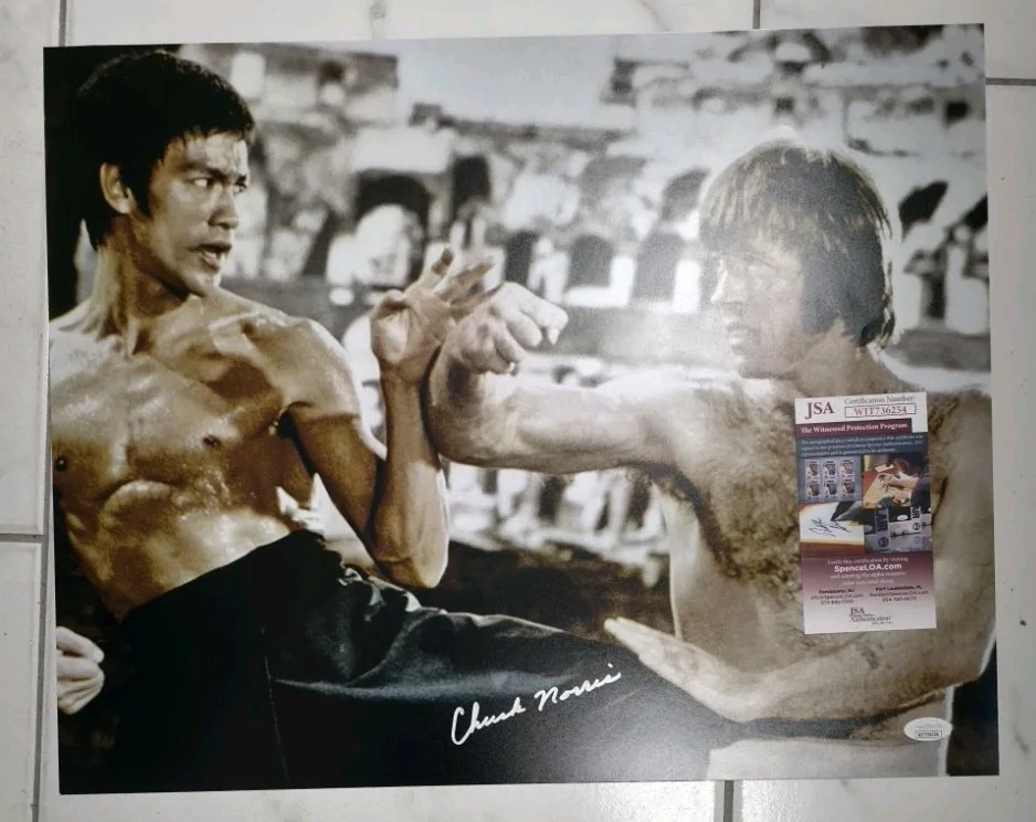 Chuck Norris — Chuck Norris Signed 16X20 "Return Of The Dragon" Photo JSA Certified, image 3