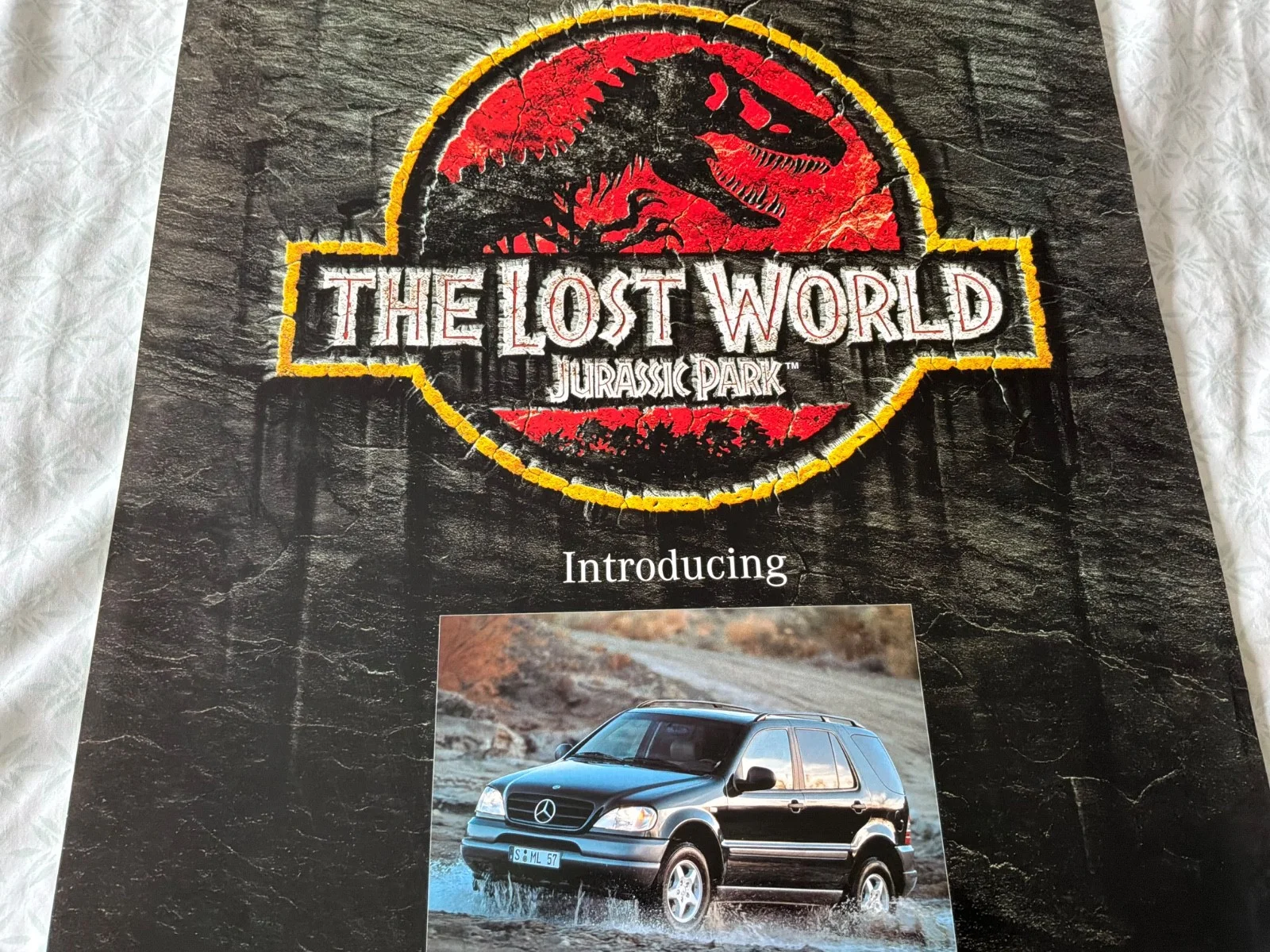 Jurassic Park - The Lost World - Mercedes Benz - Original Movie Poster - 1997, изображение 2