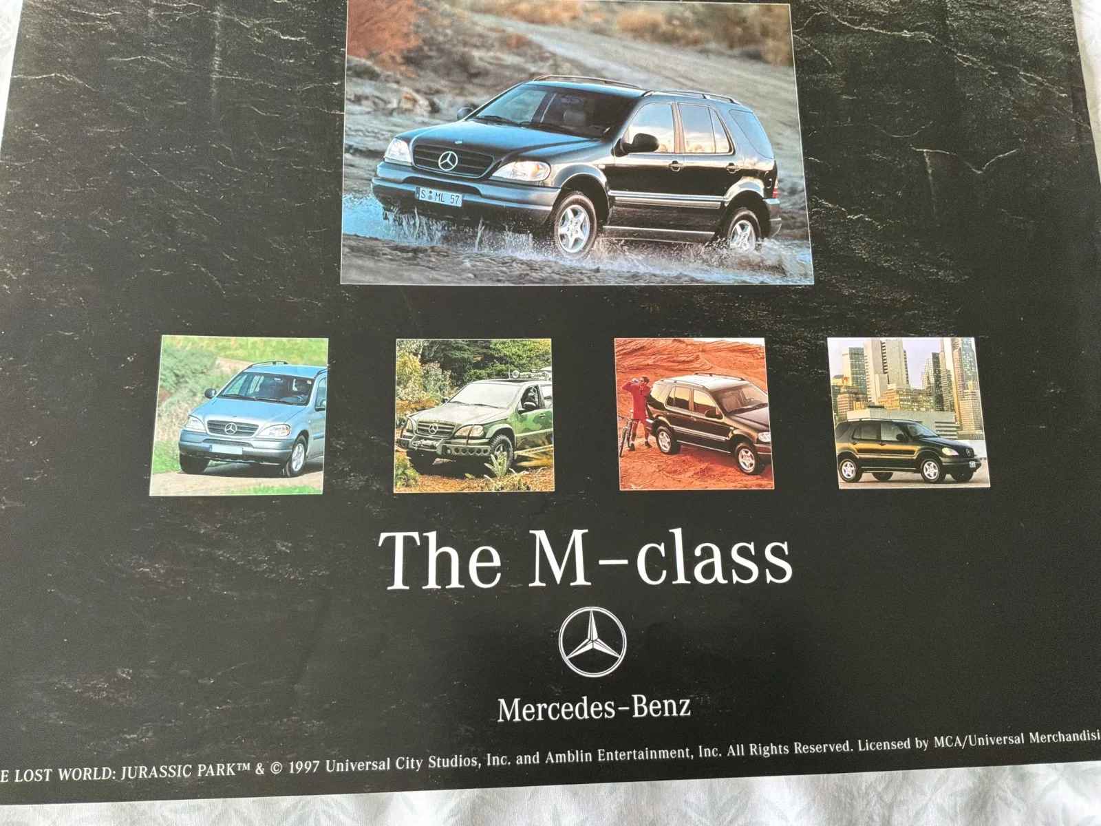 Jurassic Park - The Lost World - Mercedes Benz - Original Movie Poster - 1997, изображение 3