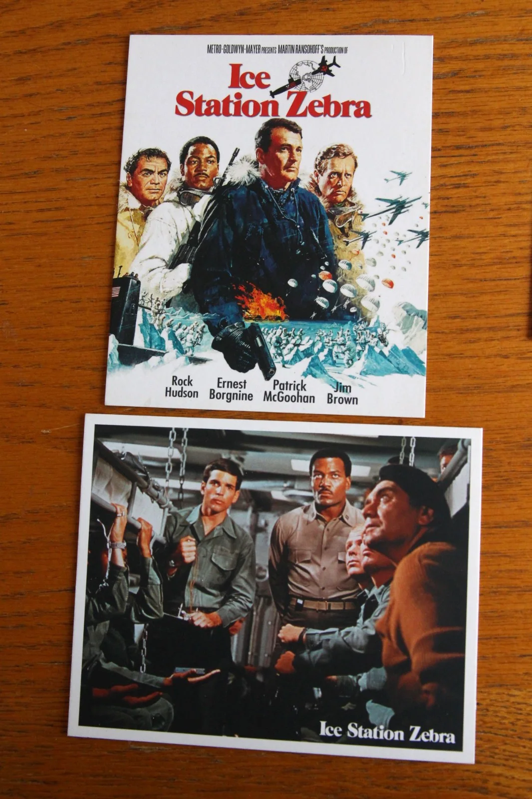 ICE STATION ZEBRA Rock Hudson movie- set of 4 promotional Picture/lobby Cards, изображение 2