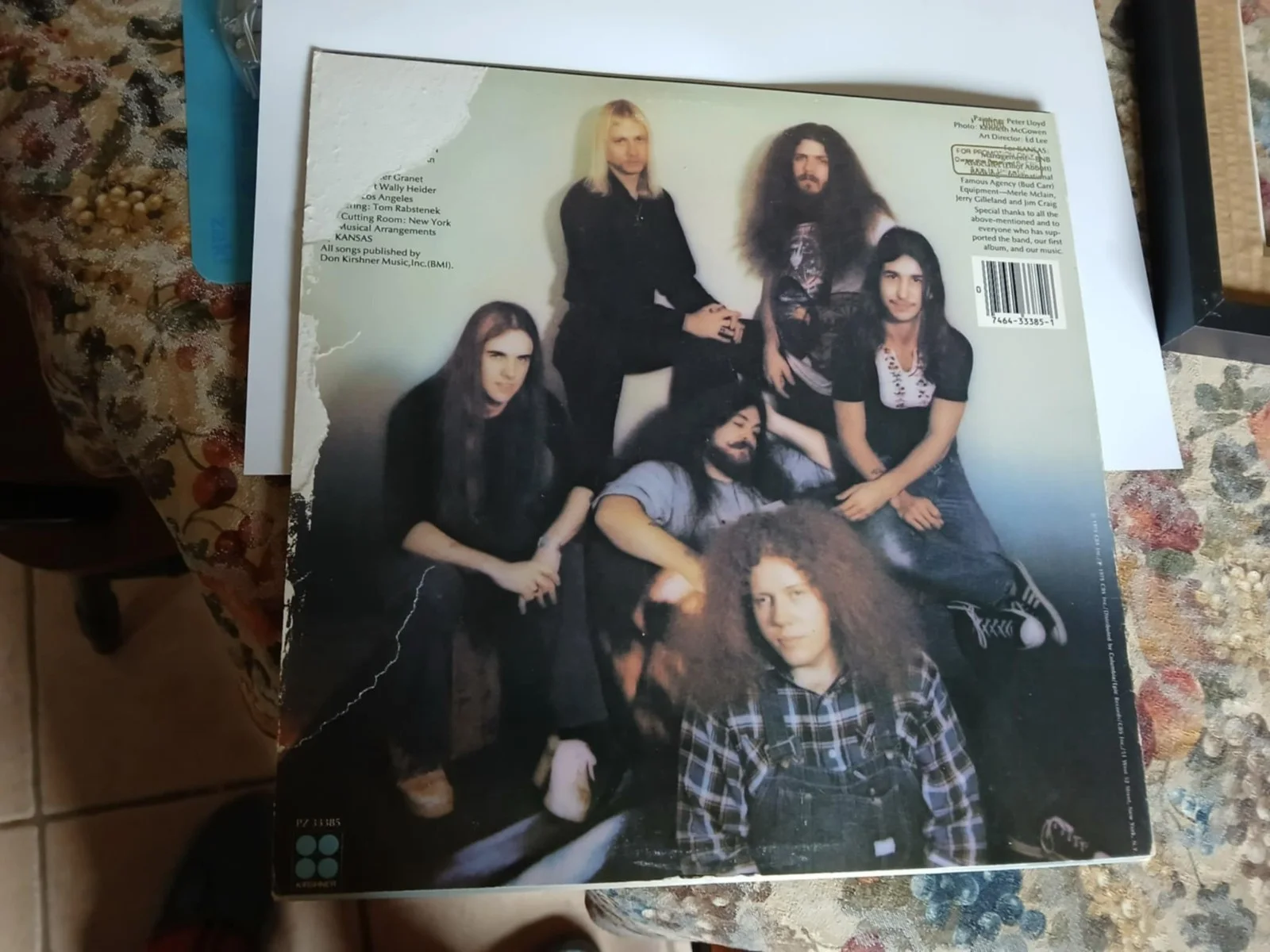 Kansas Band signed LP Original lineup, image 2