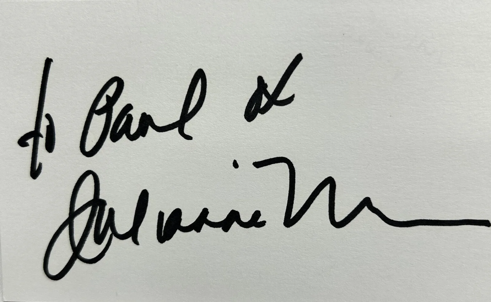 Julianne Moore — Julianne Moore American Actress Signature Index Card Original