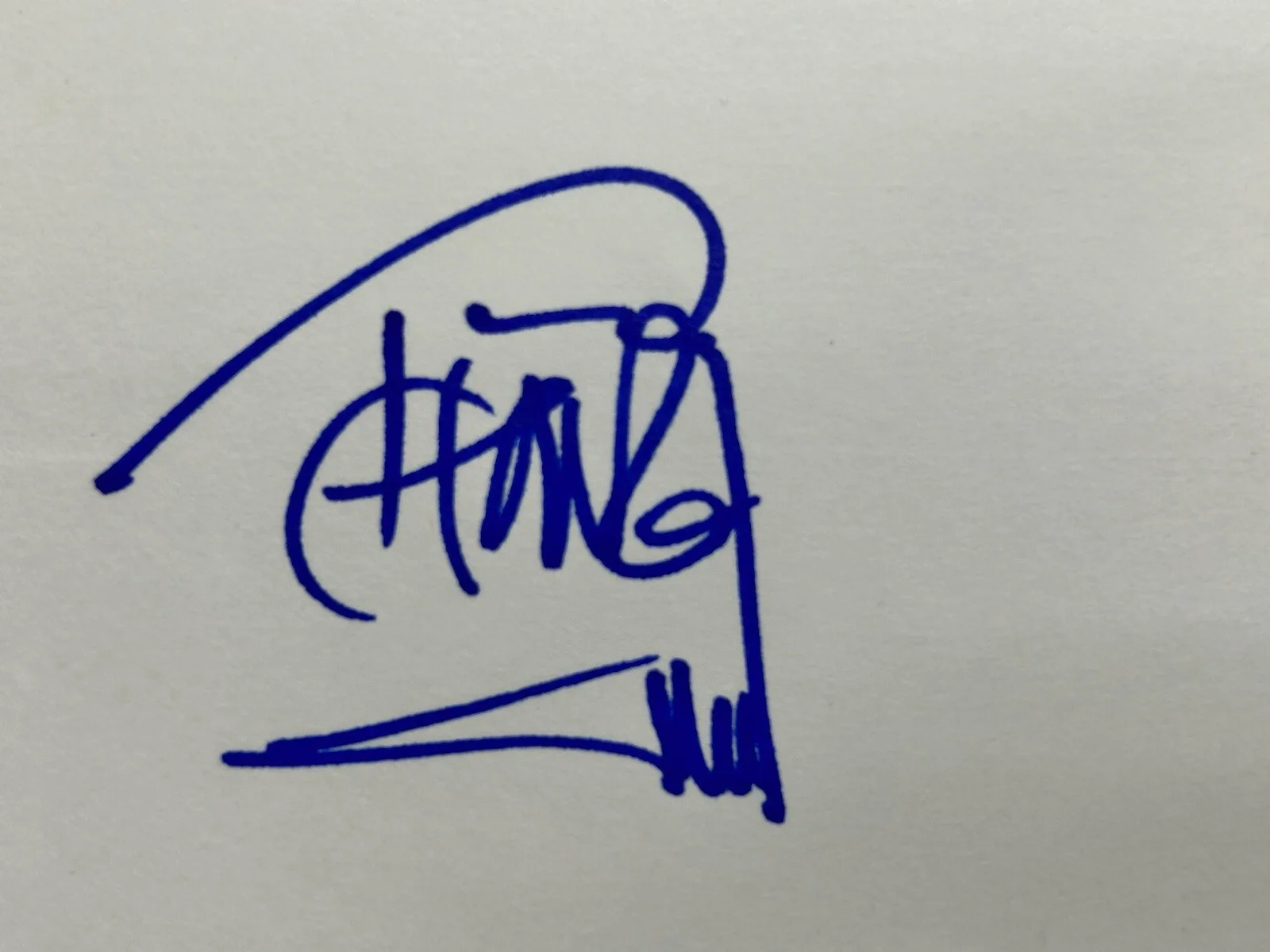 Tommy Chong — Tommy Chong Canadian Comedian Signature on Index Card Original, изображение 2