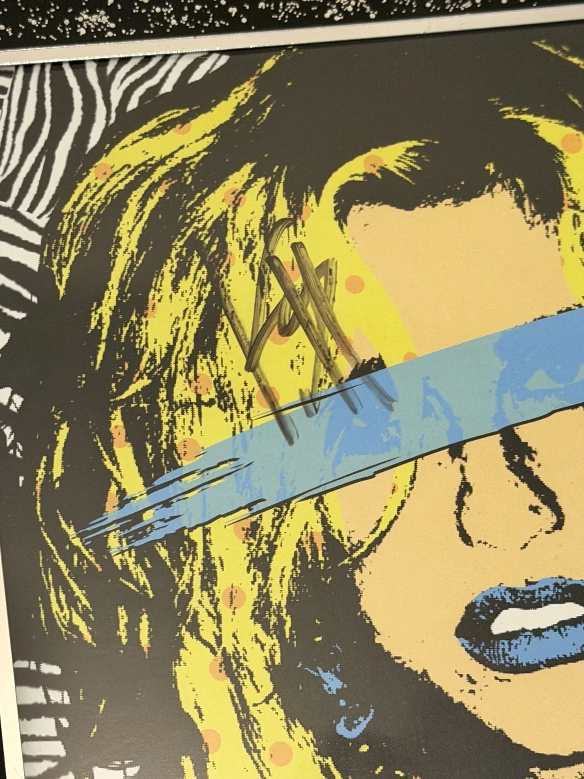 KESHA / KE$HA / K$ SIGNED GET SLEAZY POSTER WITH GLITTER FRAME - RARE ITEM!, image 3
