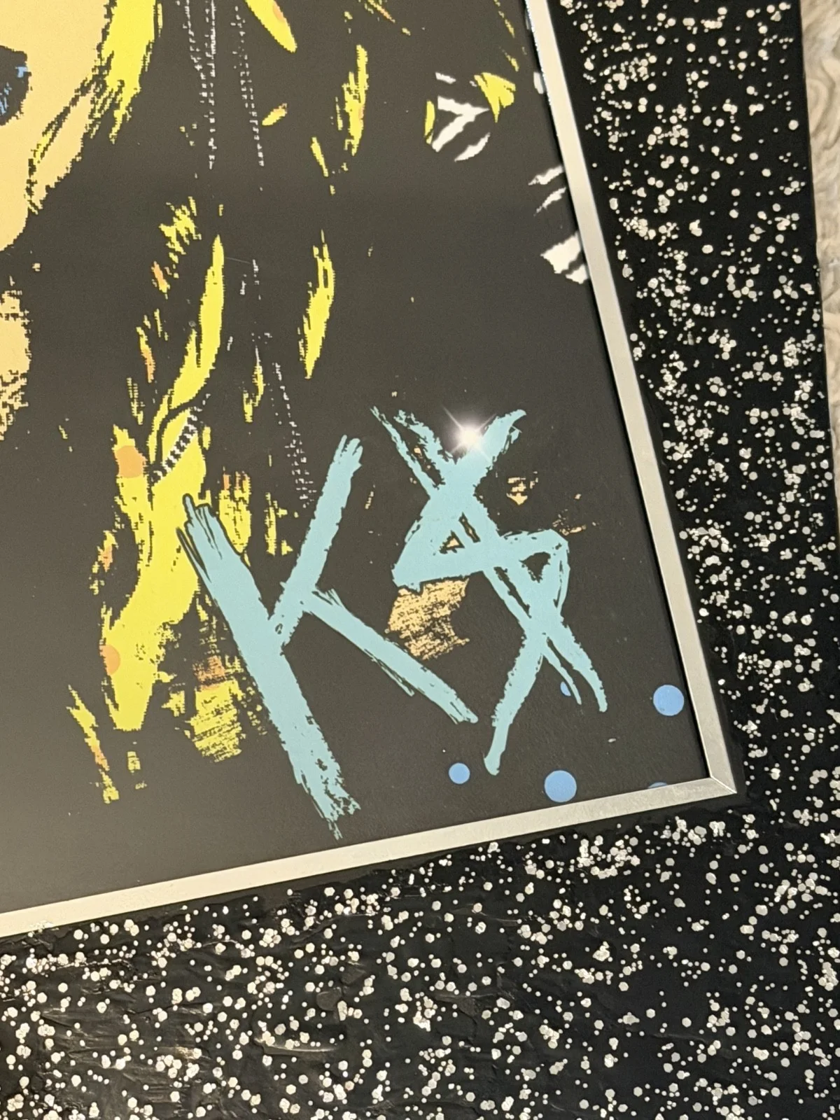 KESHA / KE$HA / K$ SIGNED GET SLEAZY POSTER WITH GLITTER FRAME - RARE ITEM!, image 4