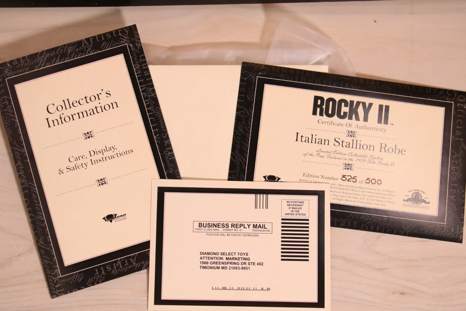 Sylvester Stallone — Rare Diamond Select Sylvester Stallone Rocky Balboa Gold Italian Stallion Robe, изображение 3
