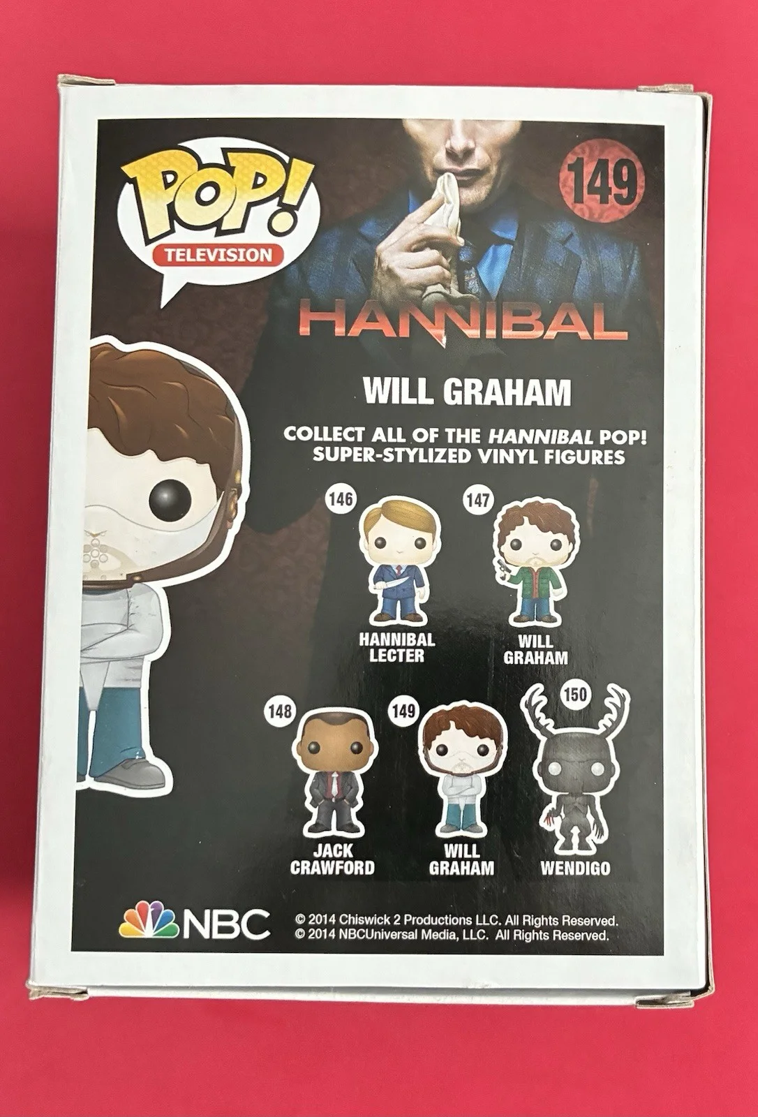 Hugh Dancy Signed Funko- Will Graham - Hannibal #149 JSA & SWAU Cert. Free Ship, image 3