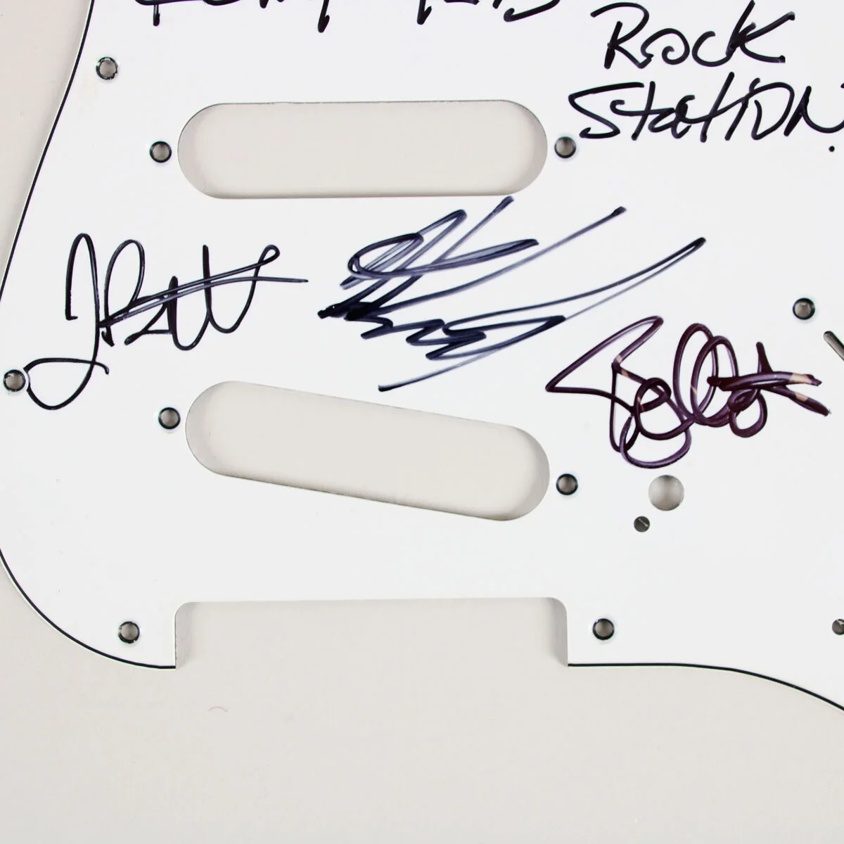 Exodus & Anthrax Band Signed Pickguard - COA JSA, image 4