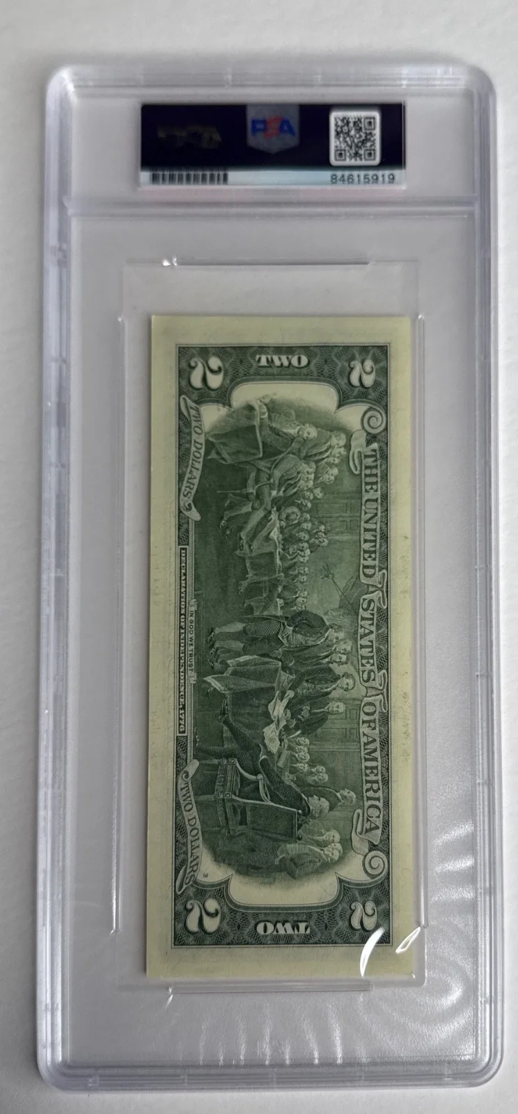 Charlie Sheen — Charlie Sheen Signed 2 Dollar Bill PSA Slabbed Auto 10 'Bed Fox' PSA 84615919, изображение 3