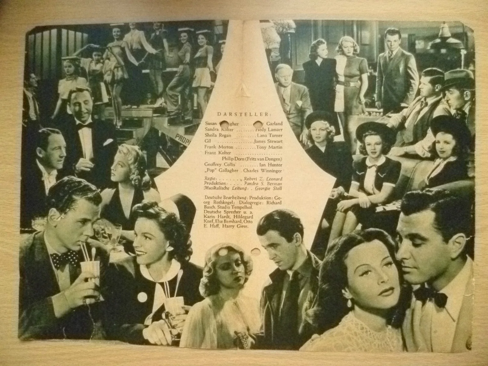 German Film Program Madchen Imrampenlicht~ Ziegfeld Girl, изображение 2