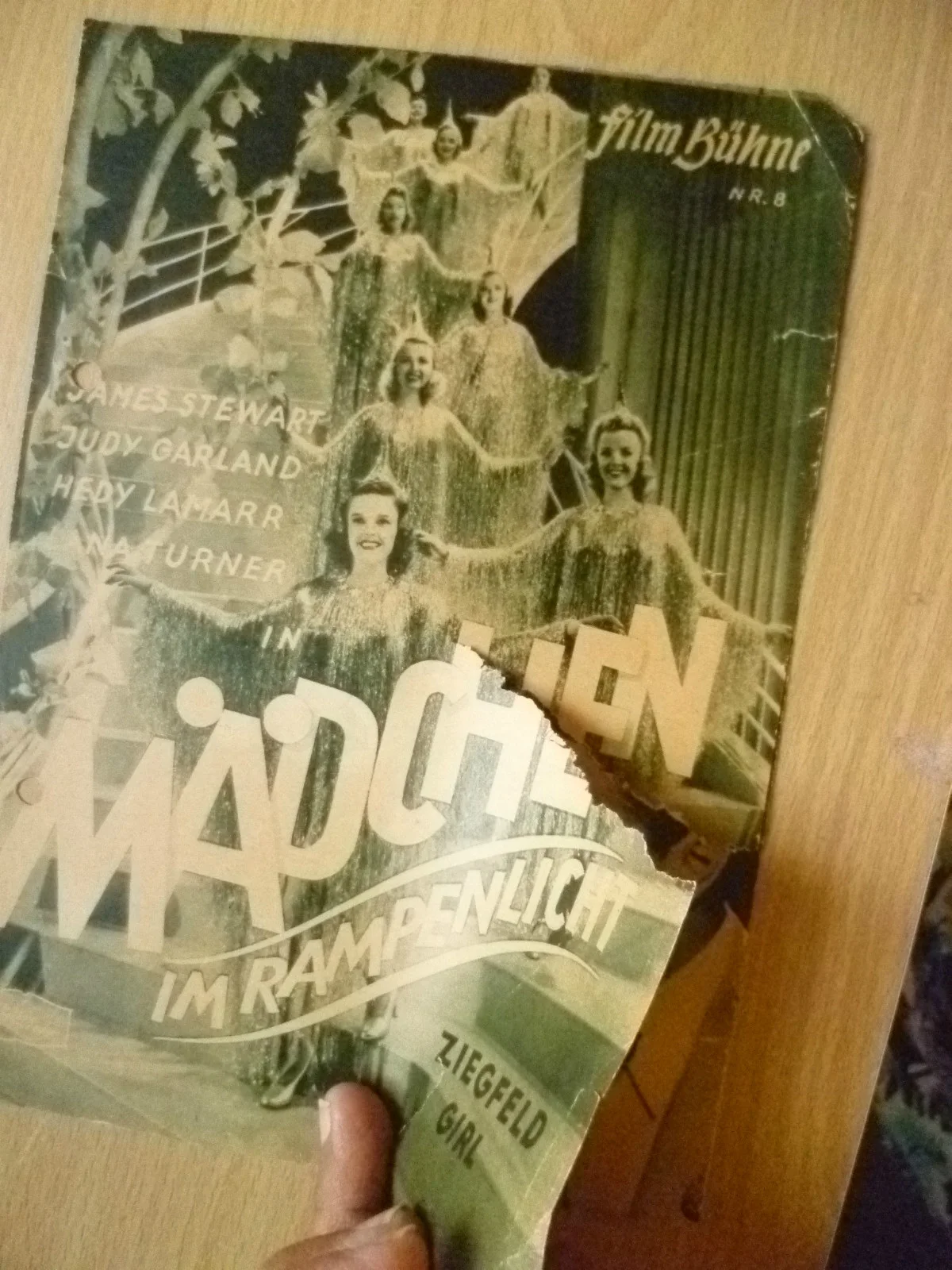 German Film Program Madchen Imrampenlicht~ Ziegfeld Girl, изображение 4