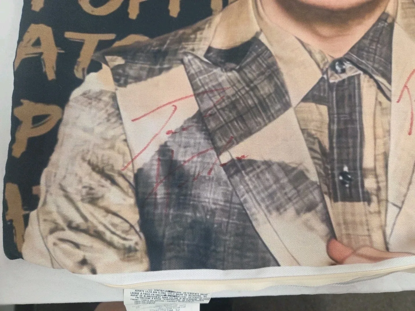 Rare Double Twice Jack Harlow Signed Autographed Pillow Case Cover 19x19, изображение 2