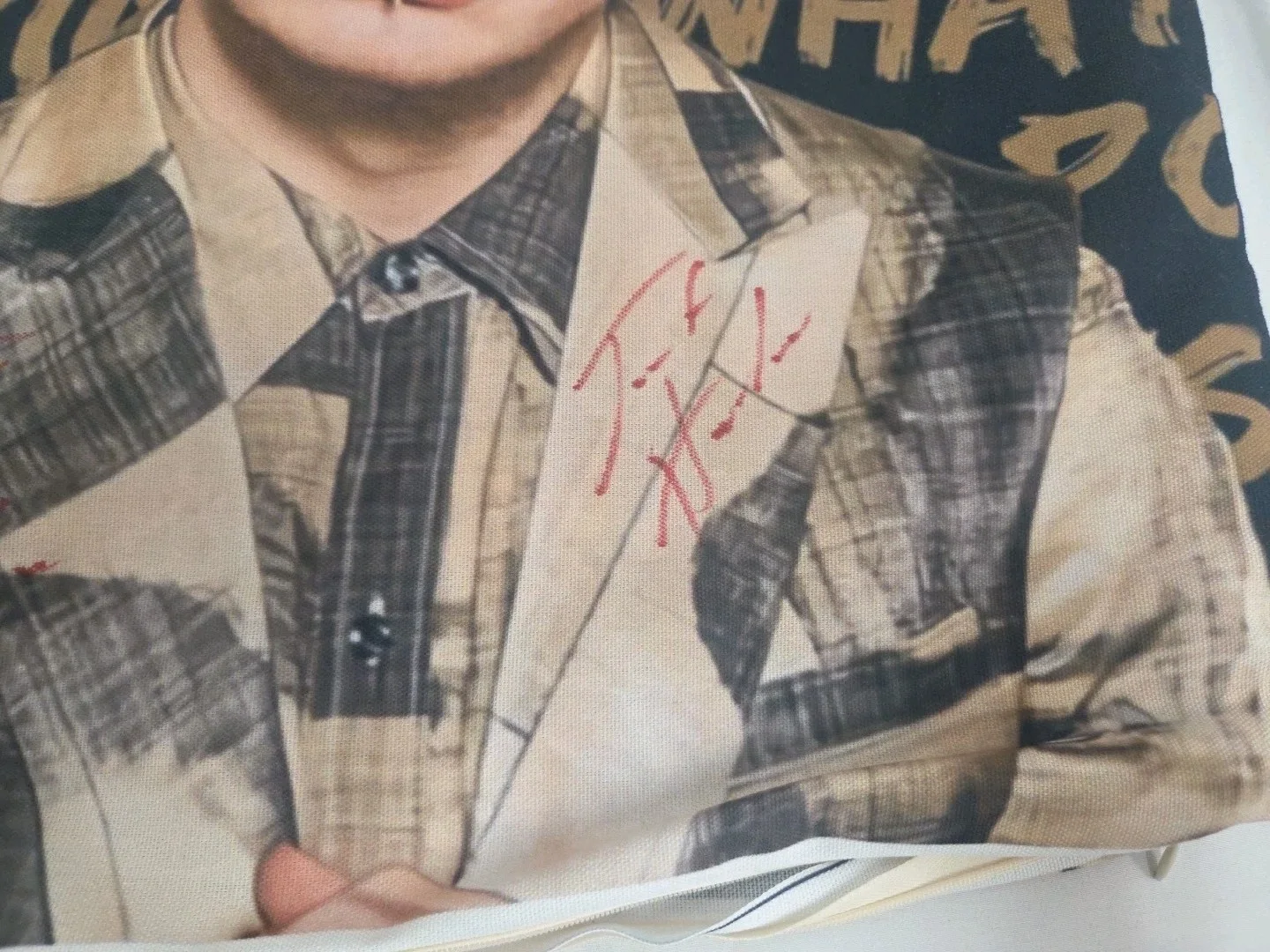 Rare Double Twice Jack Harlow Signed Autographed Pillow Case Cover 19x19, изображение 3