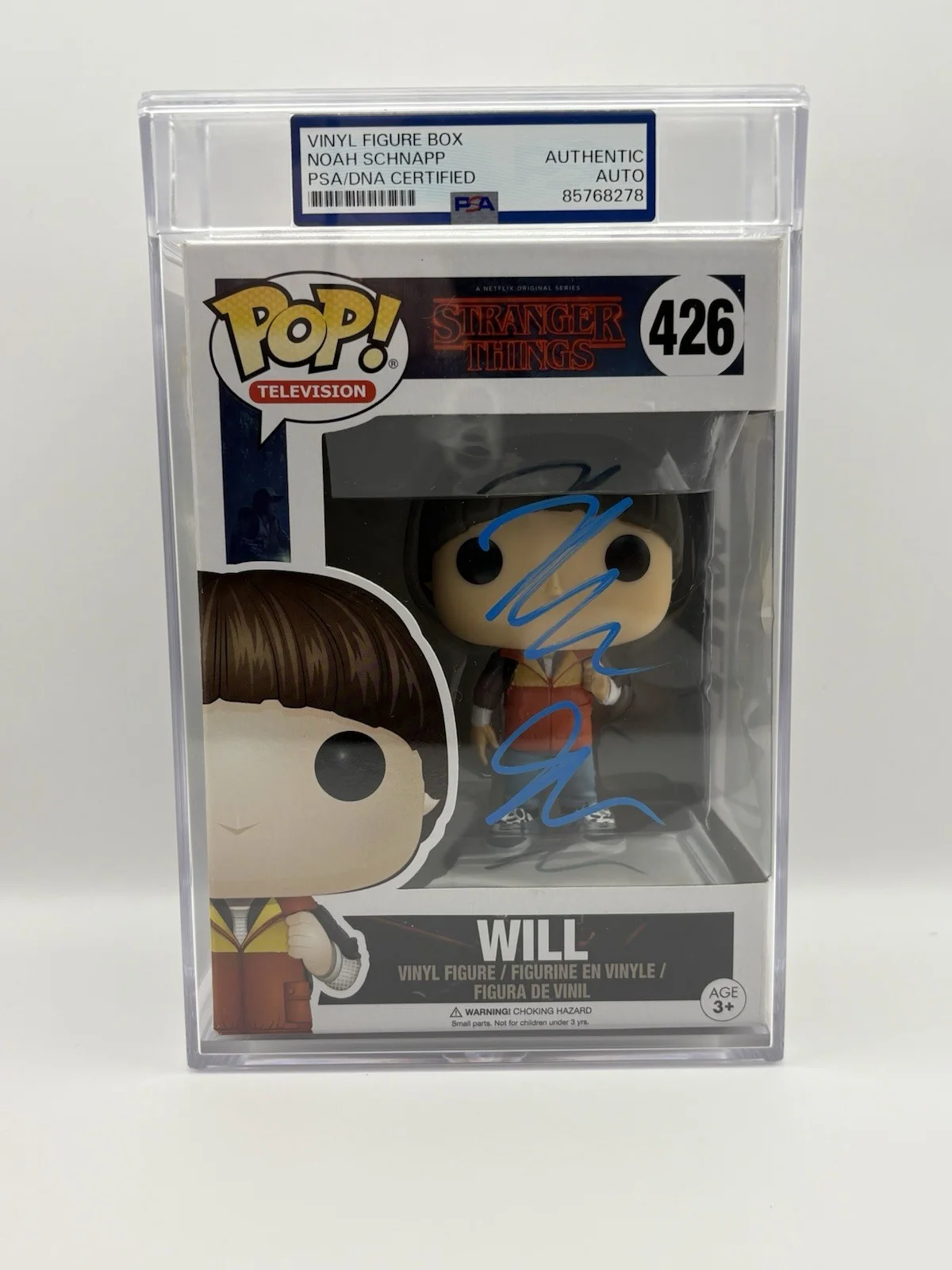 Noah Schnapp — Noah Schnapp Signed Autographed Will Stranger Things Funko POP Vaulted PSA Encap, image 2