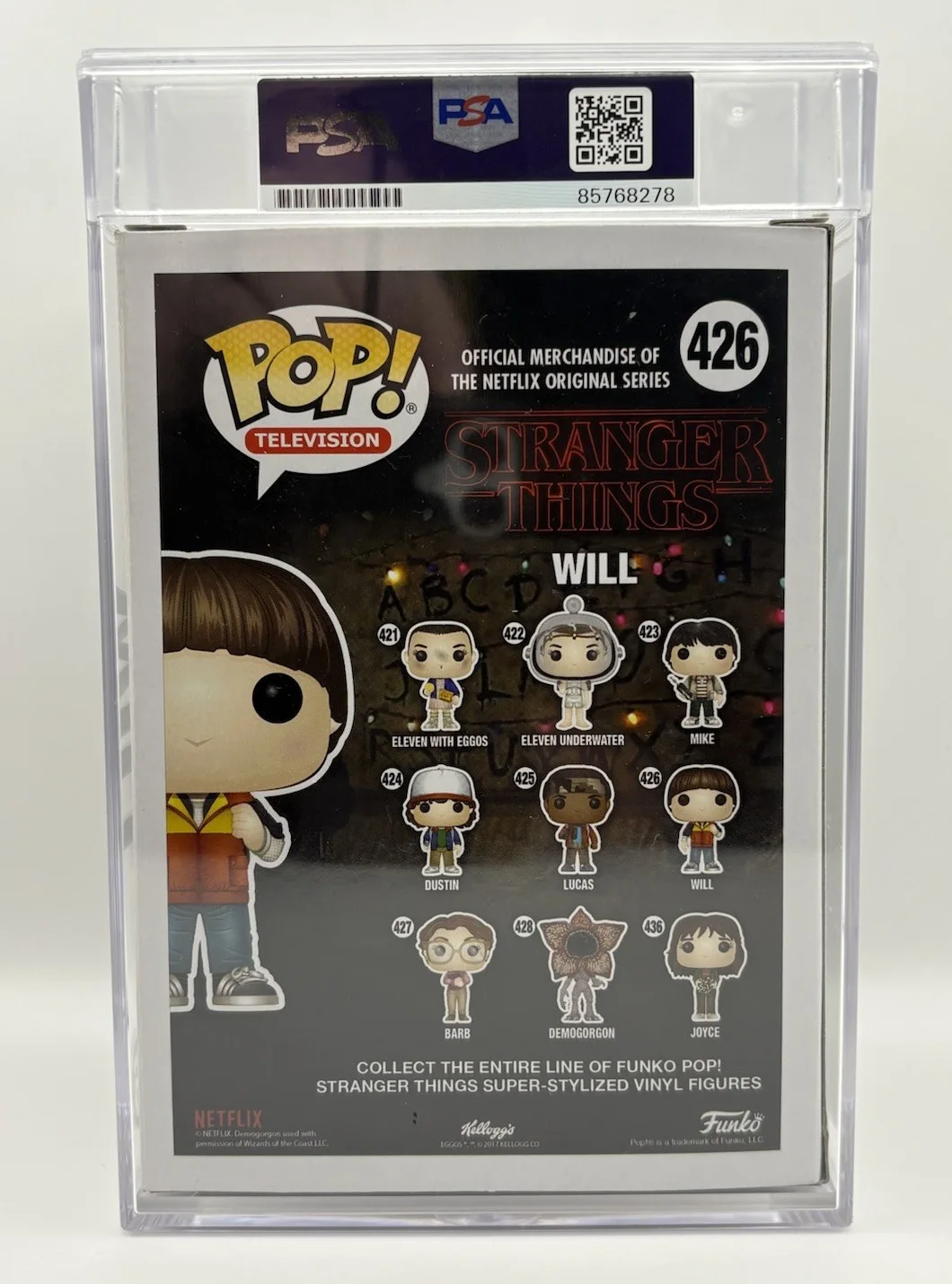 Noah Schnapp — Noah Schnapp Signed Autographed Will Stranger Things Funko POP Vaulted PSA Encap, image 4