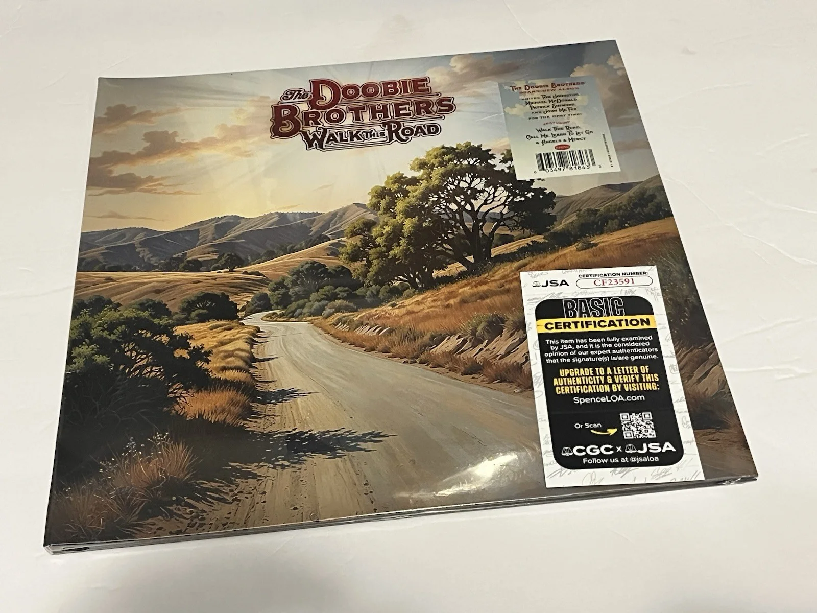 Doobie Brothers Signed Walk The Road 12X12”Insert 5X Hall Of Famers Sealed JSA!, изображение 2