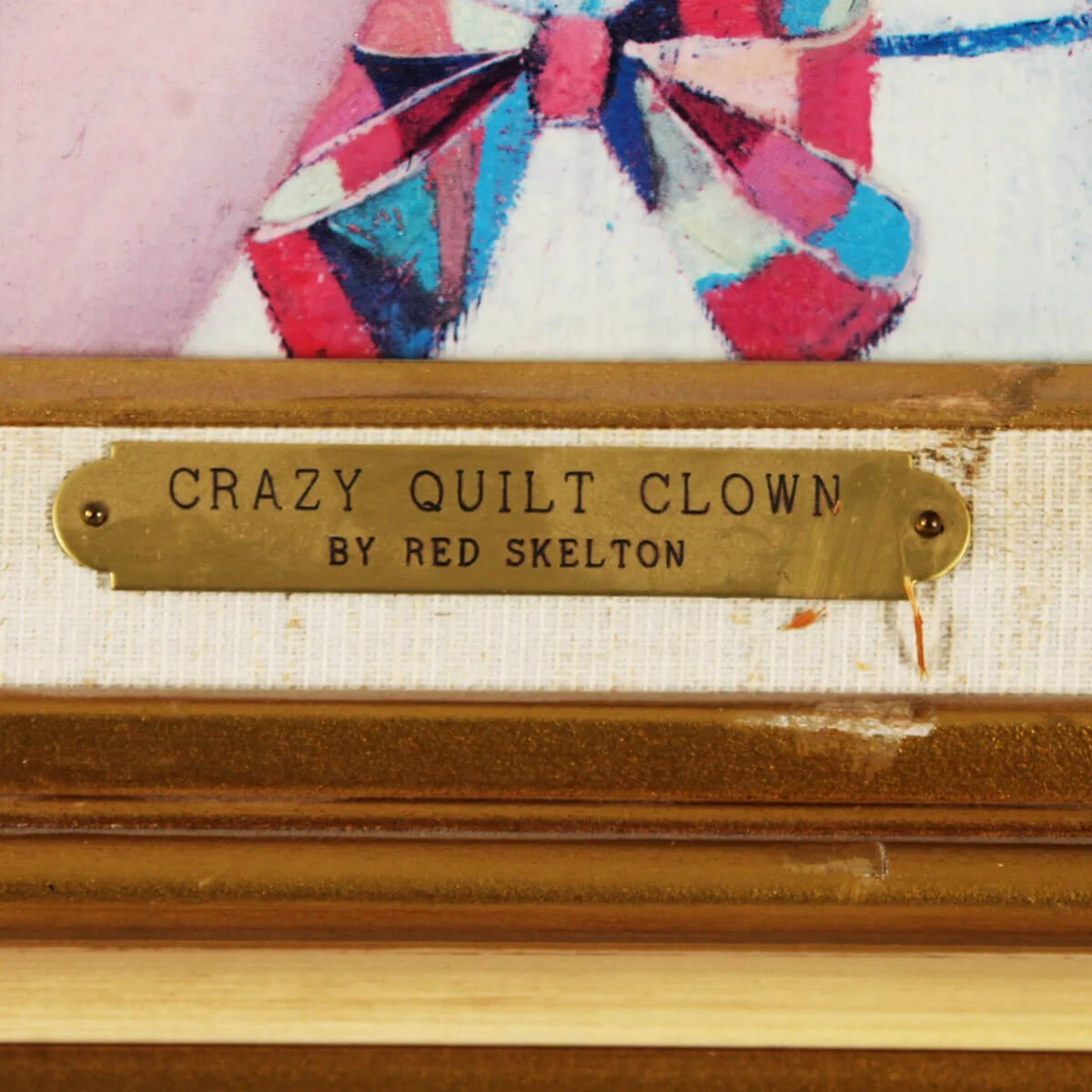 Red Skelton Signed Artwork Autographed x3 "Crazy Quilt Clown"- COA JSA, image 4