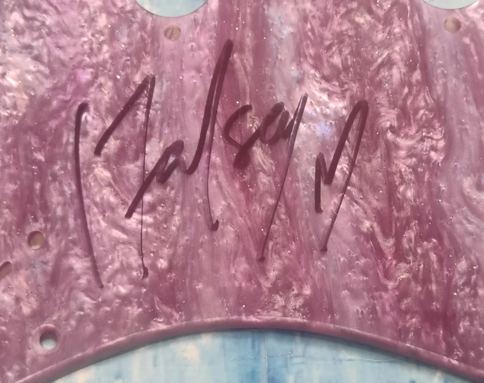 Halsey Hand Signed Guitar Pick Guard COA - NO US TARIFFS, image 3