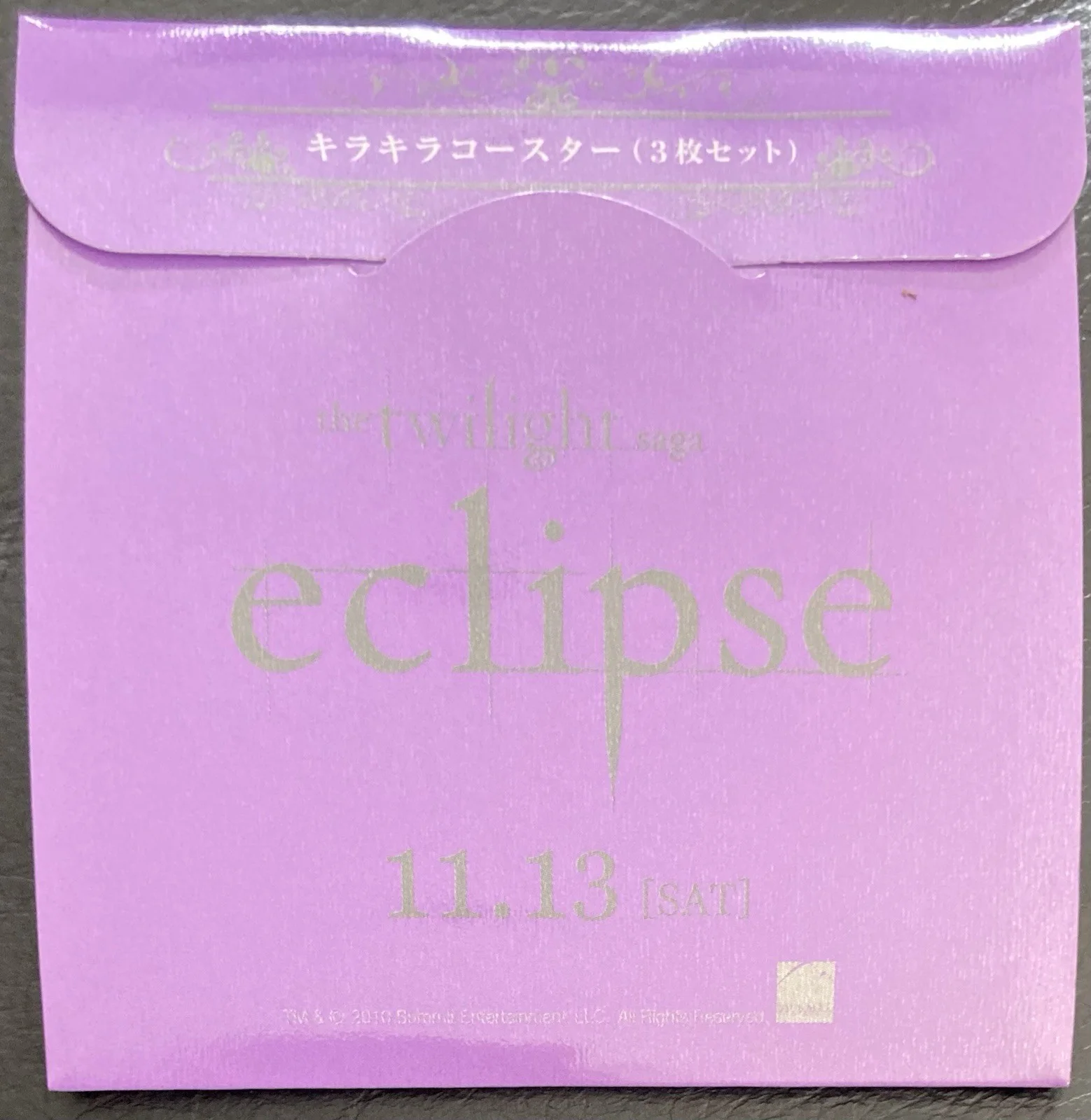 The Twilight Saga - Eclipse - Set Of 3 Card Coasters - Promo Item from Japan, image 2