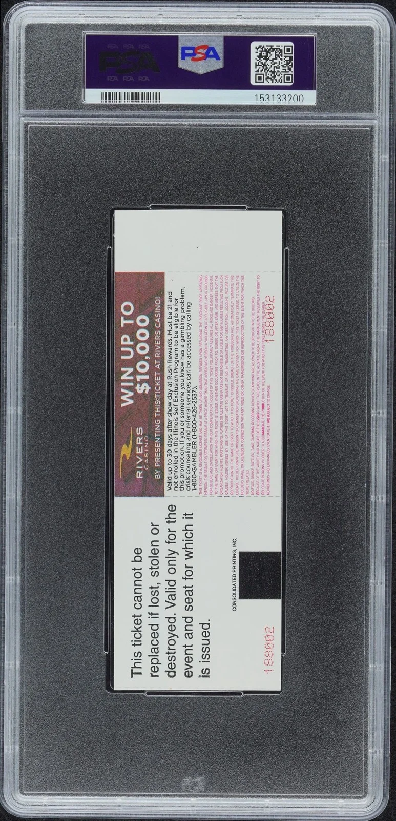 Chris Brown Signed Autographed Ticket “Between The Sheets” Tour 2/27/15 PSA/DNA, image 2