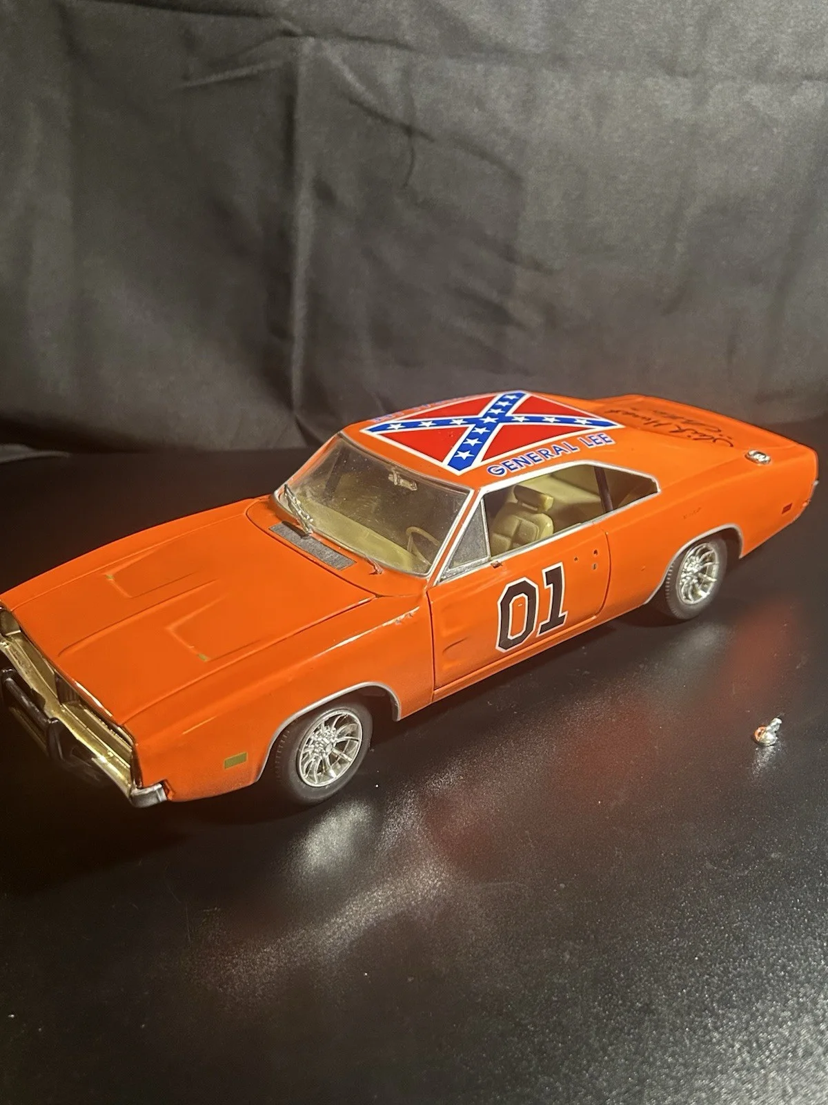 Rick Hurst — The Dukes Of Hazzard 1:18 General Lee Signed Autographed By Rick Hurst Cletus, изображение 5