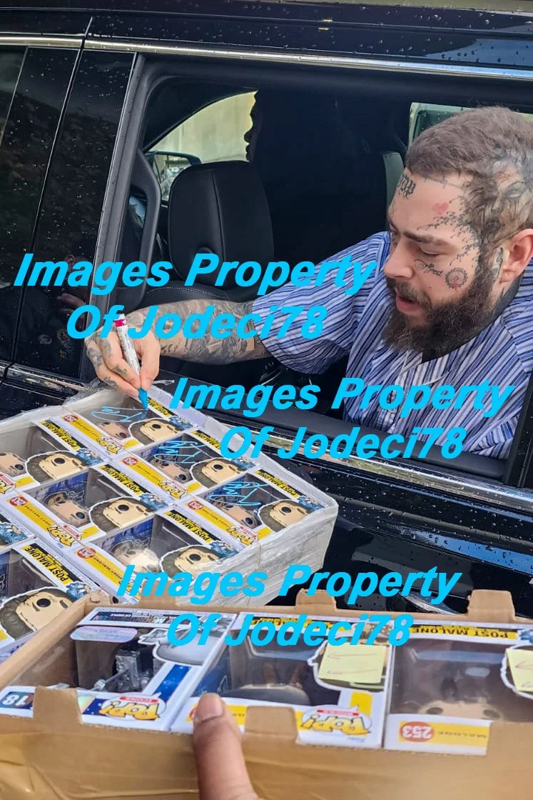 Post Malone Signed Funko 253 Hollywood’s Bleeding Armour EXACT Proof JSA, image 3