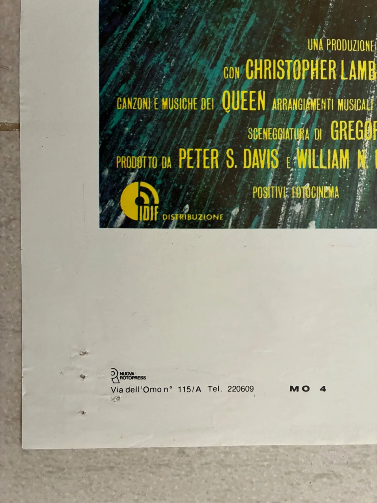 Highlander 1986 Original Poster, image 2