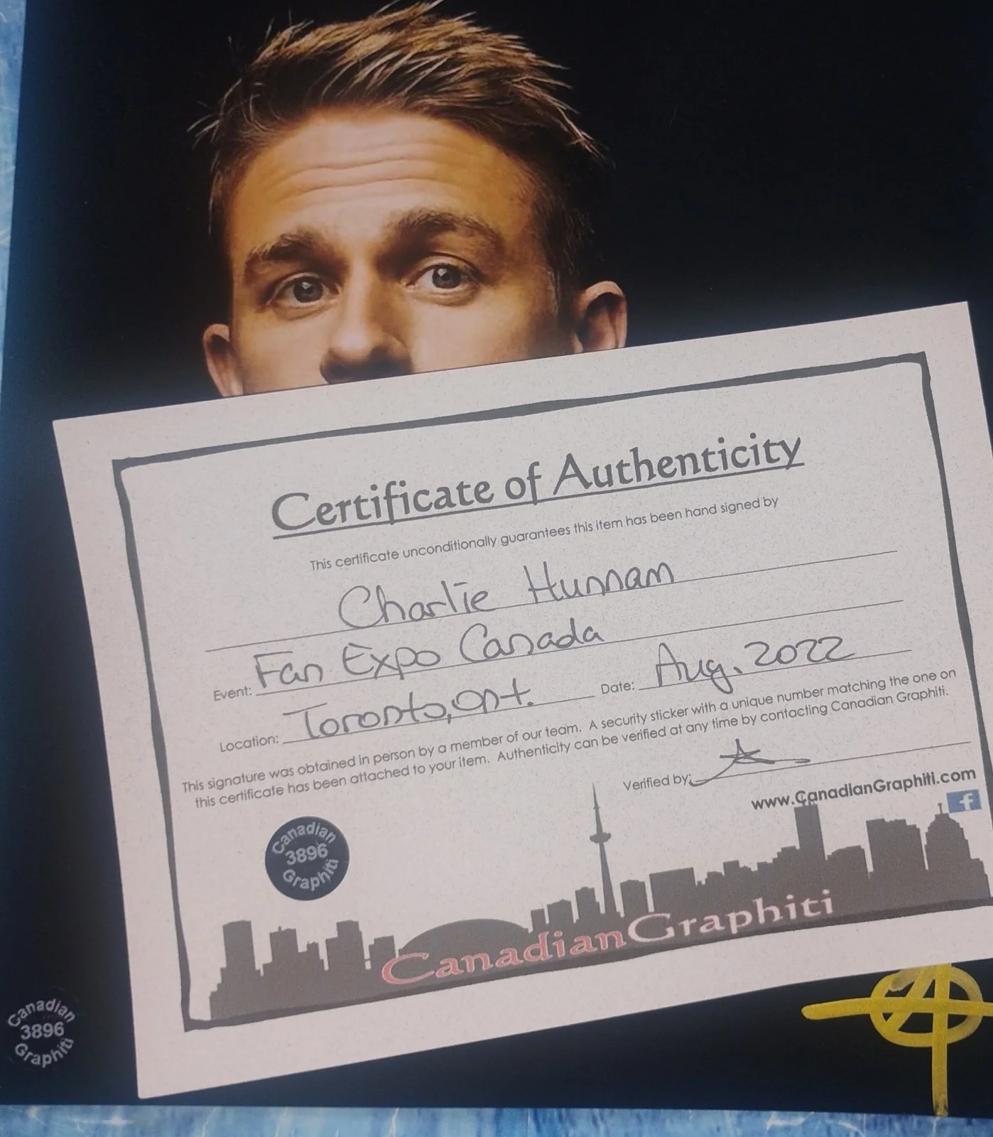 Charlie Hunnam Hand Signed Autograph 8x10 Photo COA Sons Of Anarchy NO US TARIFF, изображение 4