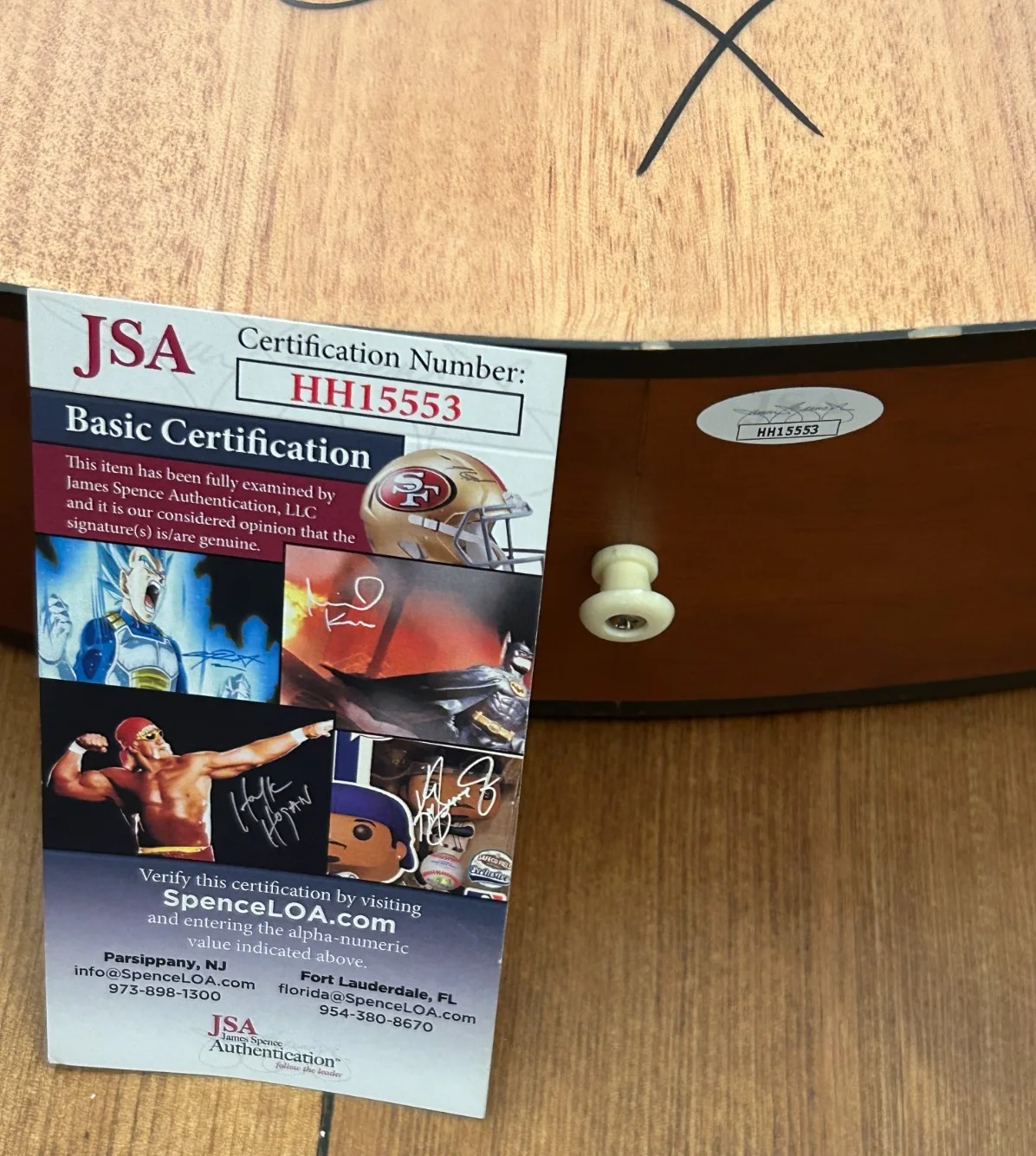 Sinead O'Connor signed Acoustic Guitar JSA COA, image 3