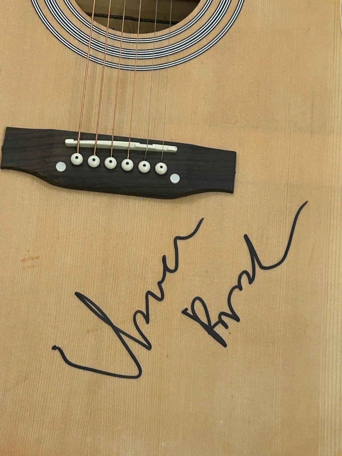 Isaac Brock of Modest Mouse signed Acoustic Guitar JSA Certificate COA, изображение 2