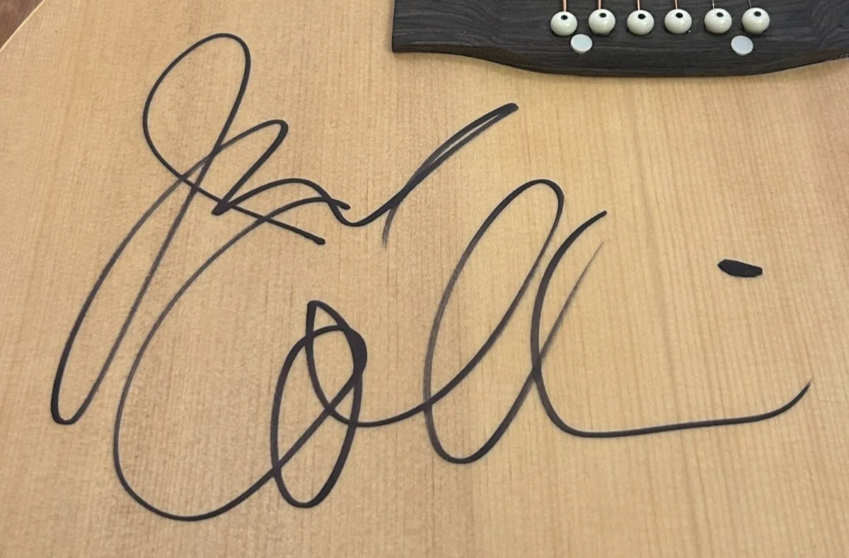 Judy Collins signed Acoustic Guitar Folk Legend JSA COA, image 2
