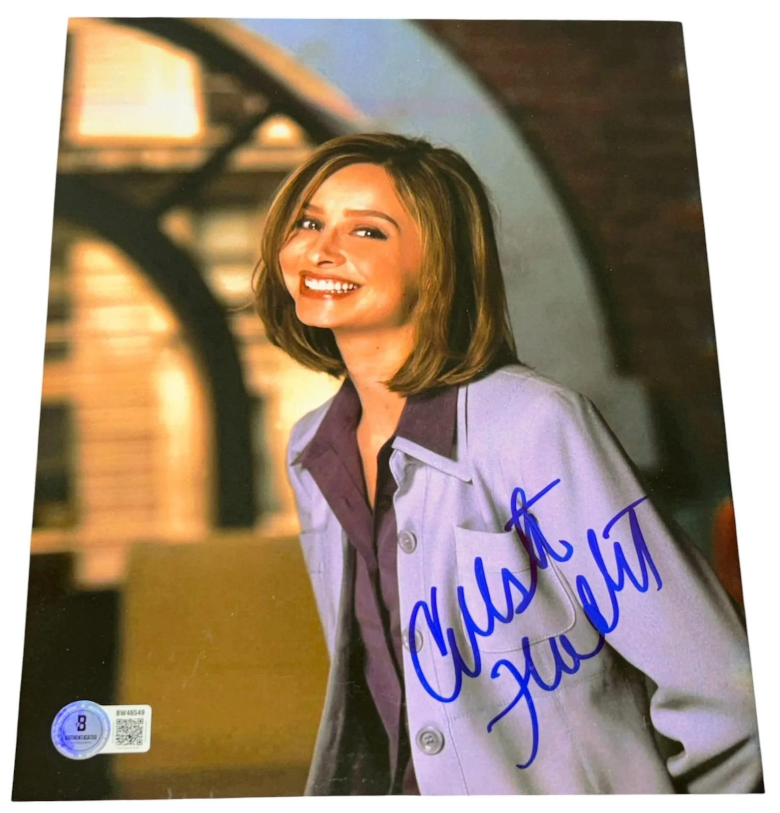Calista Flockhart — Calista Flockhart Signed Autograph 8x10 Photo Authentic Ally McBeal Beckett BAS