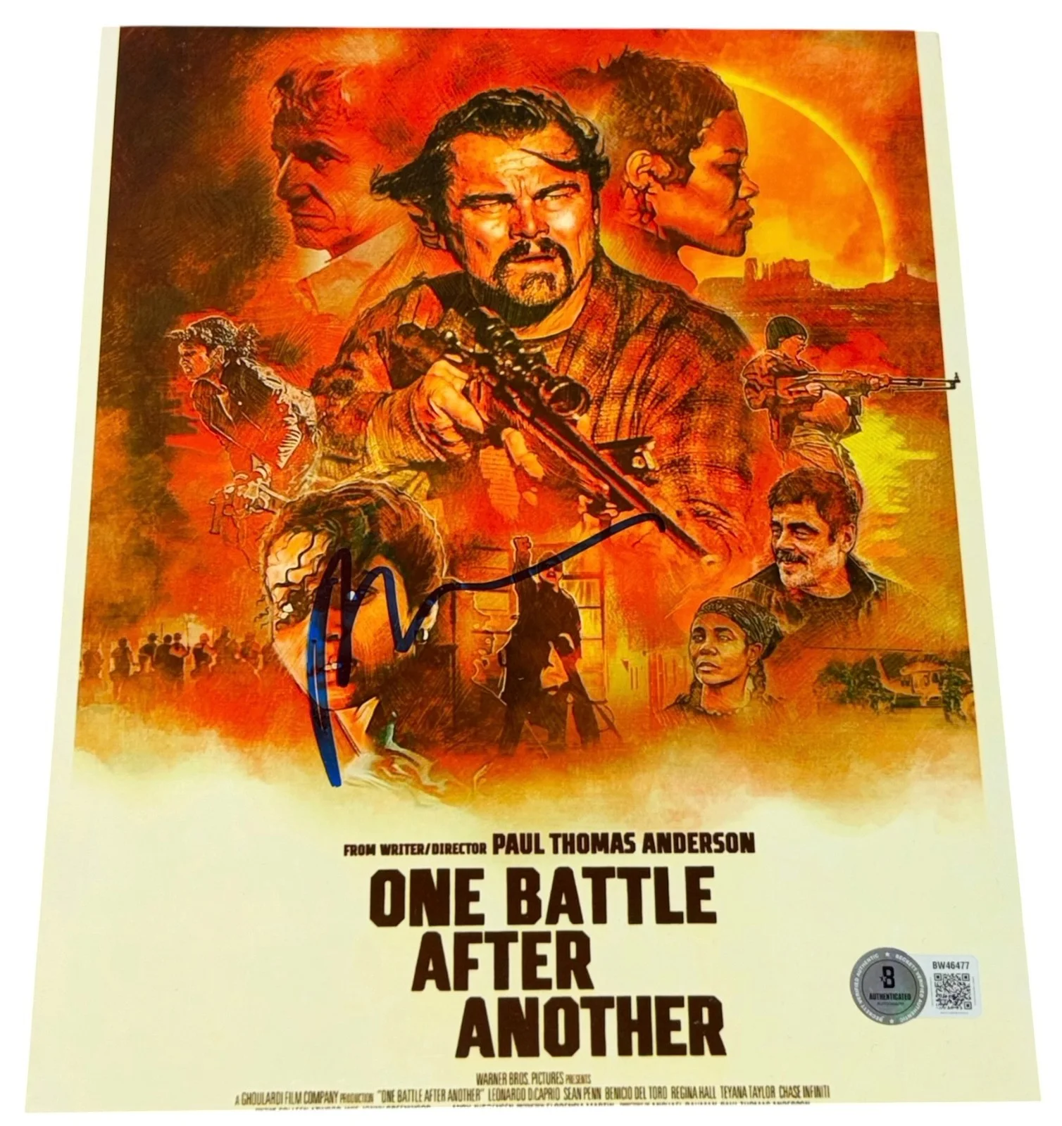Paul Thomas Anderson — Paul Thomas Anderson Signed Auto 8x10 One Battle After Another Photo Beckett BAS