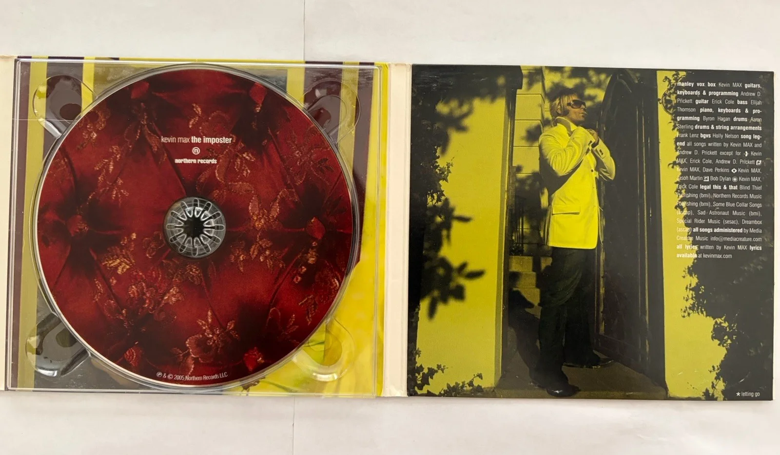 Kevin Max The Imposter CD 2005 Signed Autographed Northern Records Rare DC Talk, изображение 4