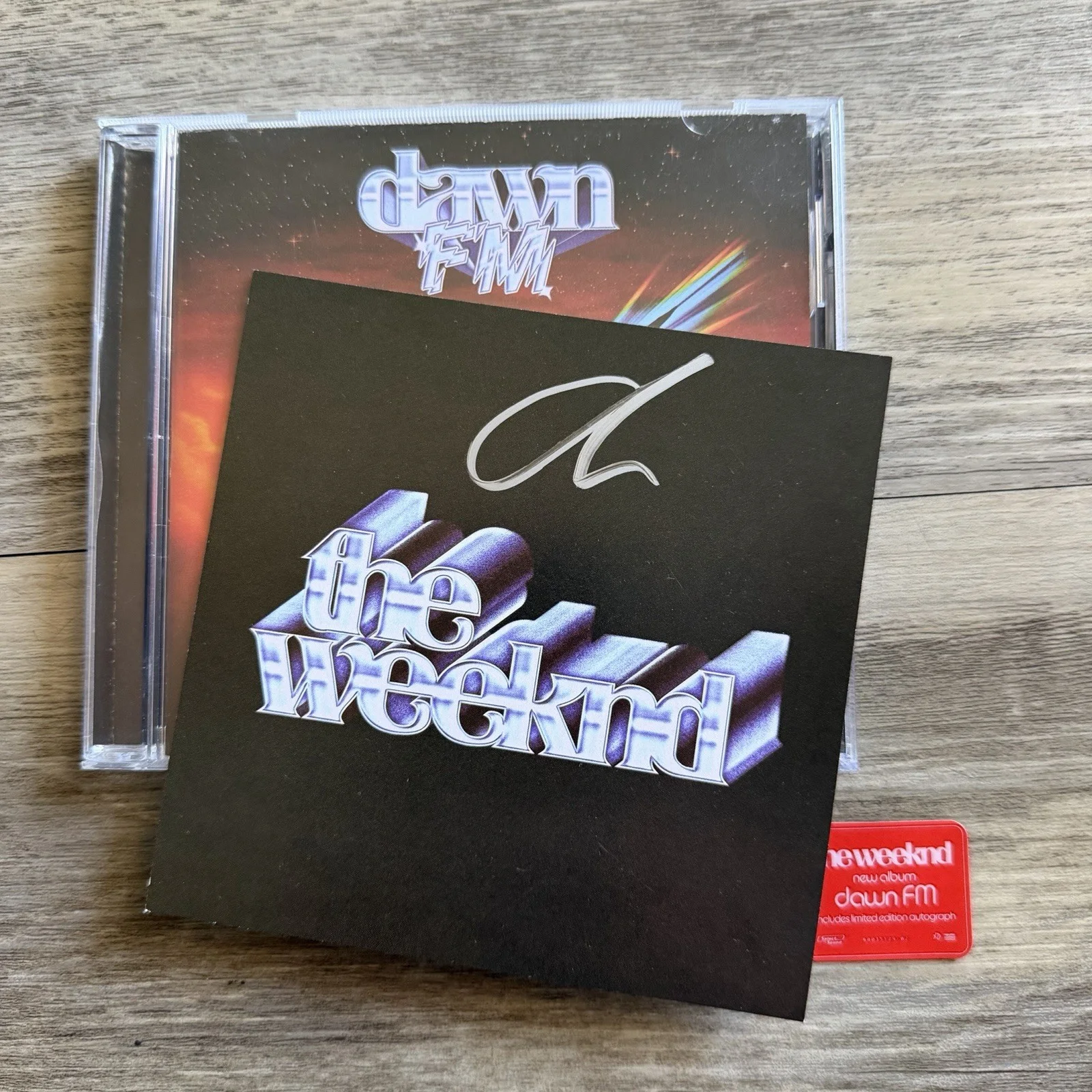 The Weeknd Dawn FM Signed Cd Insert, image 2