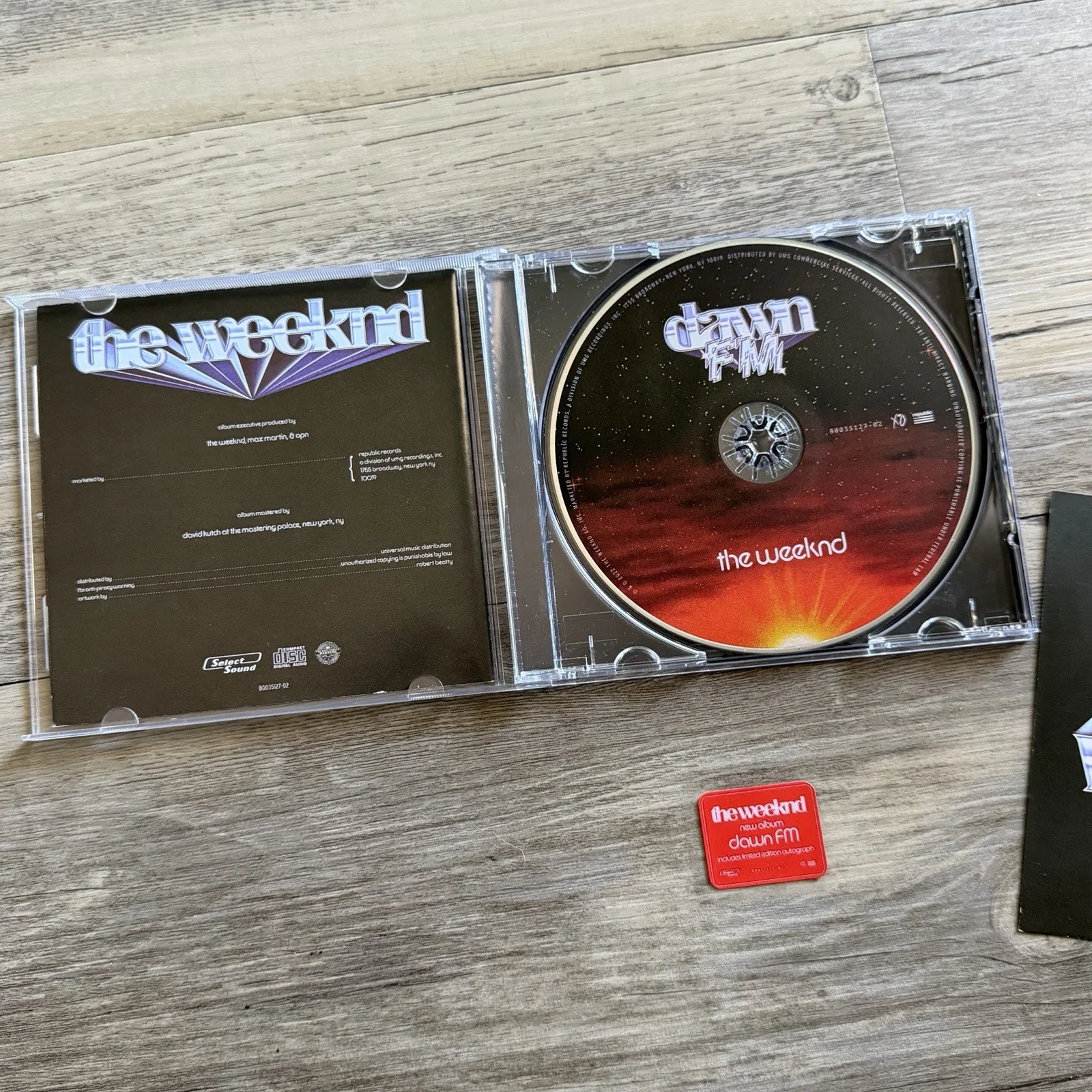 The Weeknd Dawn FM Signed Cd Insert, image 4