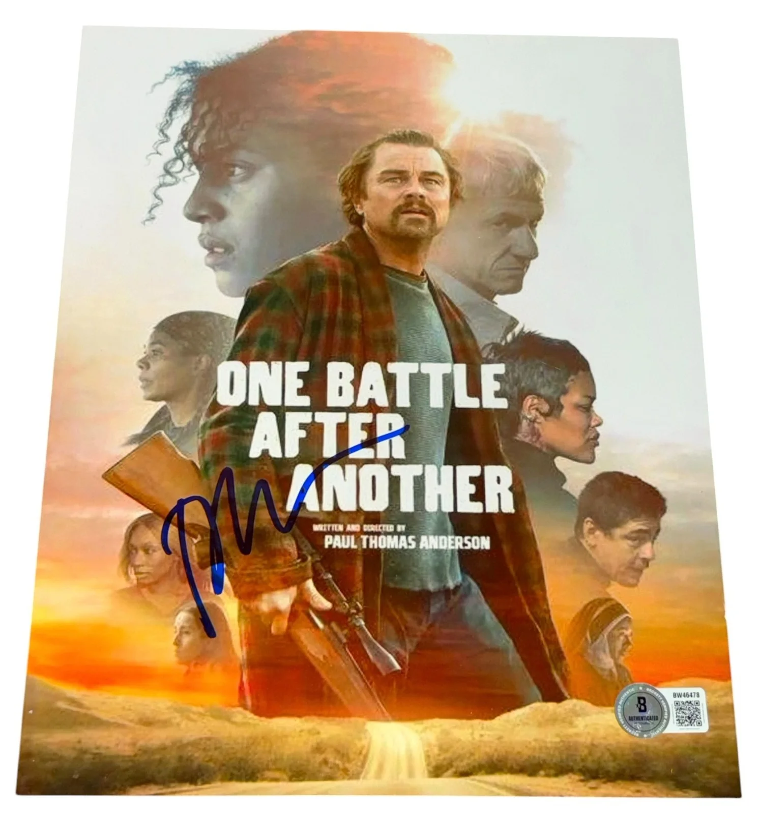 Paul Thomas Anderson — Paul Thomas Anderson Signed Auto 8x10 One Battle After Another Photo Beckett BAS