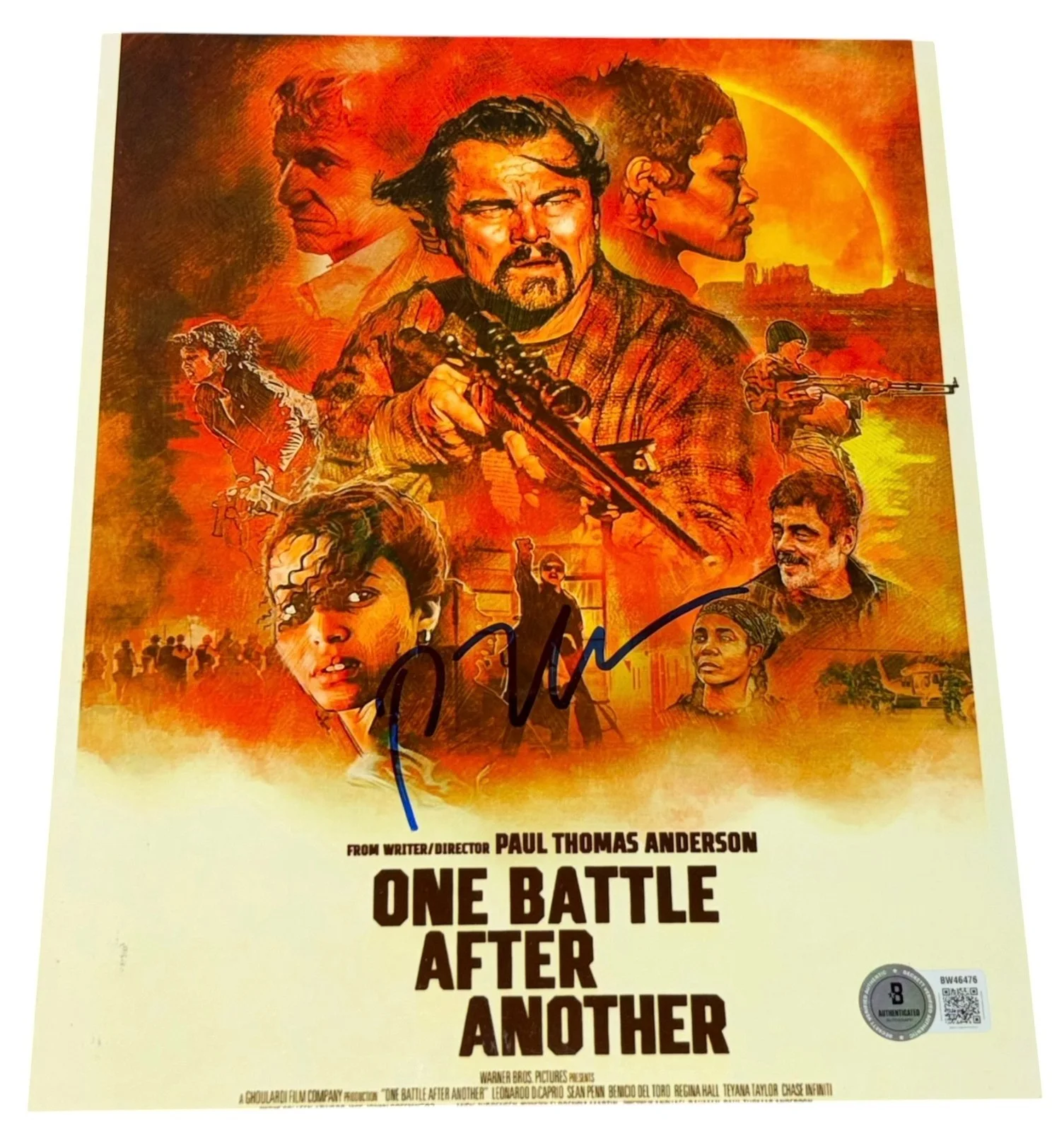 Paul Thomas Anderson — Paul Thomas Anderson Signed Auto 8x10 One Battle After Another Photo Beckett BAS