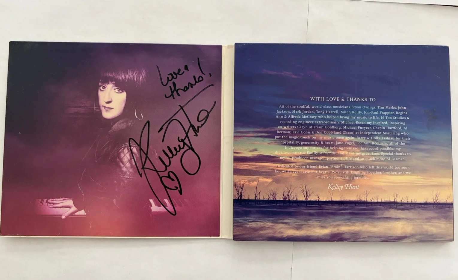 Kelley Hunt The Beautiful Bones Signed Autographed CD 2014 88 Records Very Good, image 4