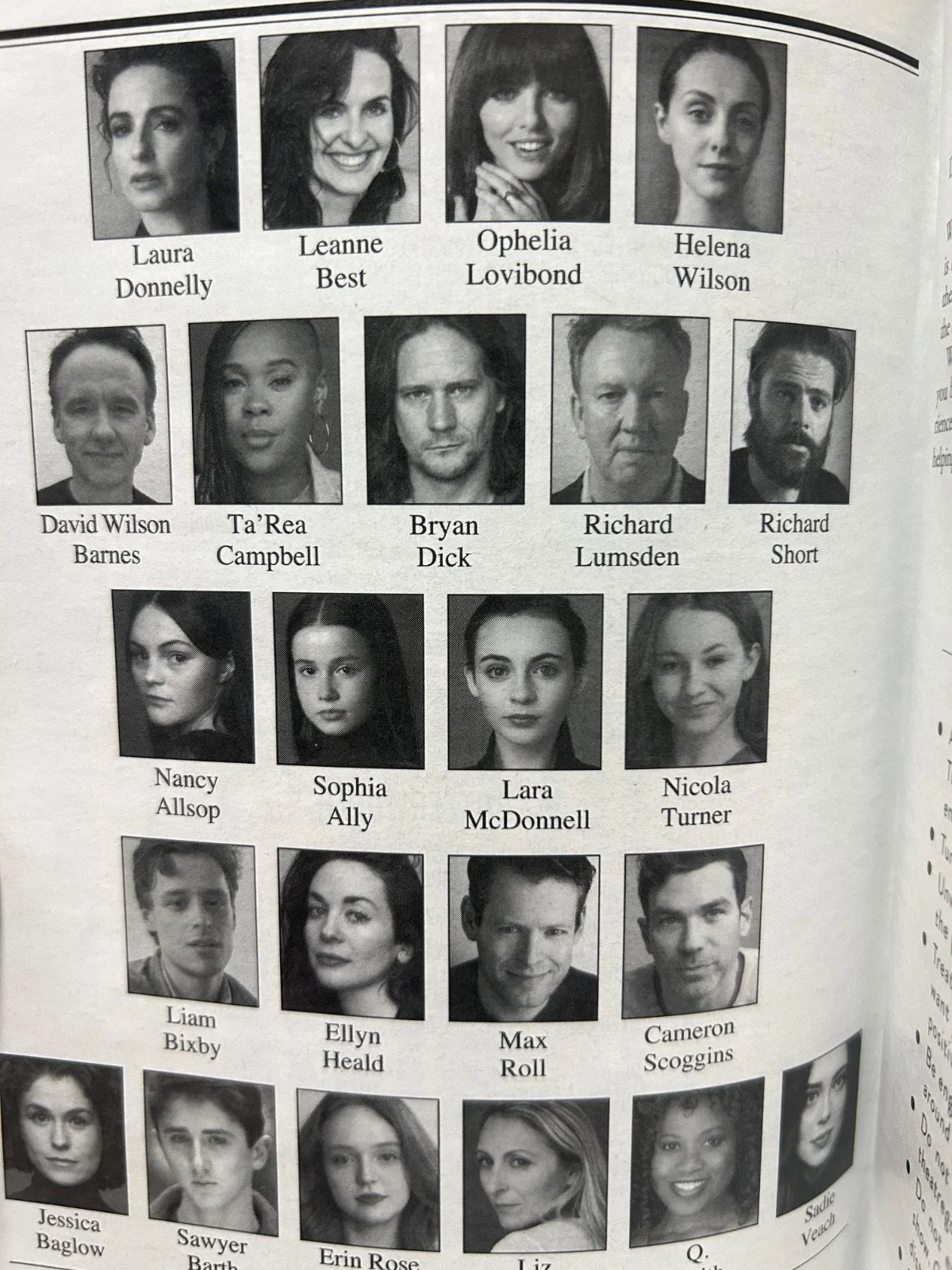 THE HILLS OF CALIFORNIA COMPLETE CAST SIGNED PLAYBILL, изображение 2