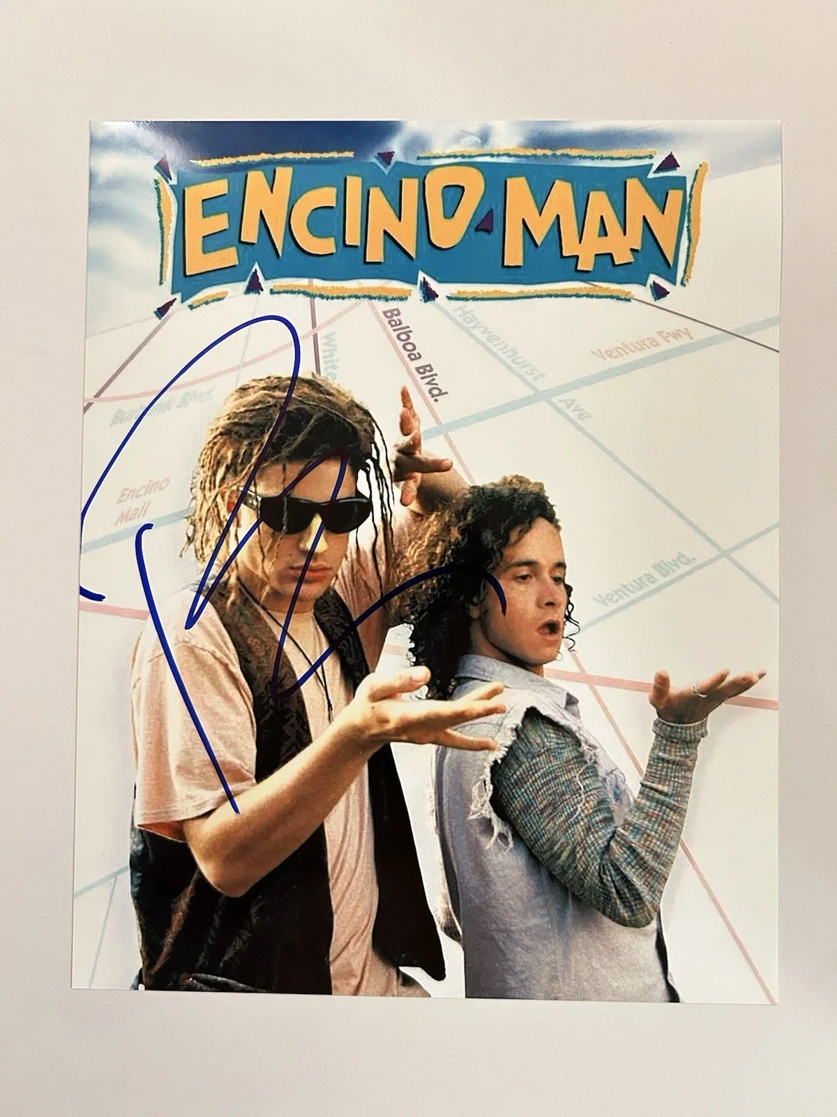 Pauly Shore — The Weasel Pauly Shore Signed 8x10 Photo Proof Pic Encino Man, image 2