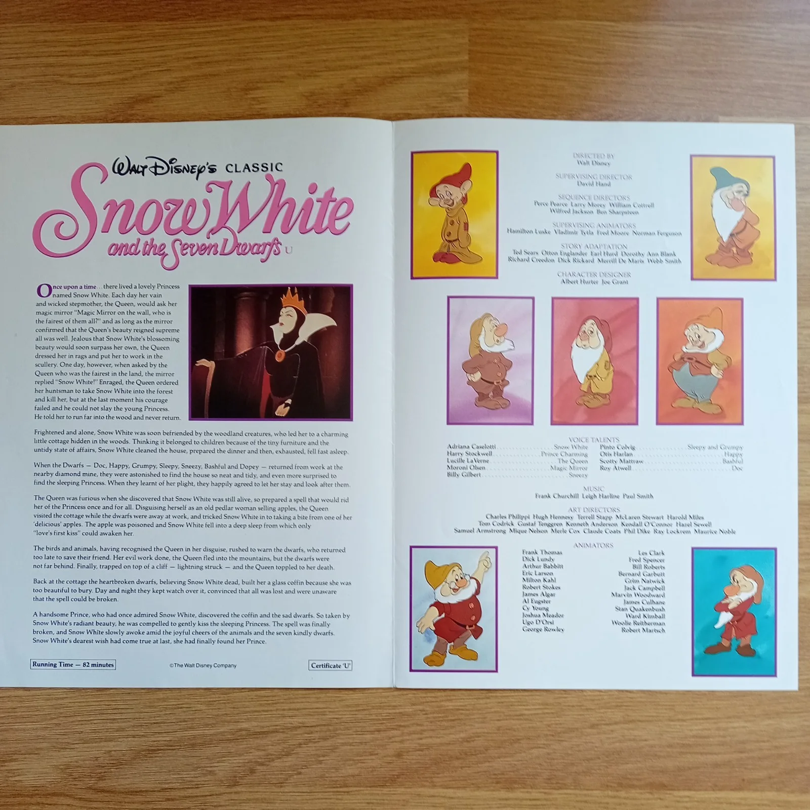 Walt Disney SNOW WHITE 1994 UK Cinema Campaign Pack / Promotional Press Kit, изображение 2