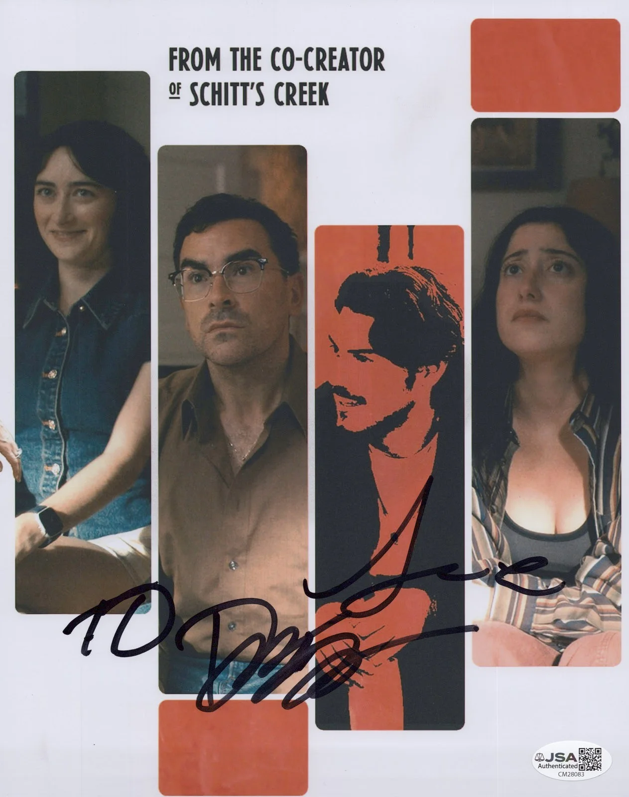 Dan Levy, Taylor Ortega, Jack Innanen — Dan Levy, Taylor Ortega, Jack Innanen signed BIG MISTAKES 8x10 Photo PROOF c JSA, image 5