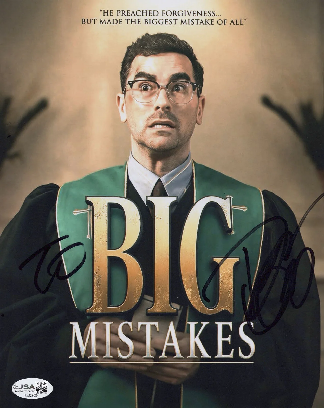 Dan Levy, Taylor Ortega — Dan Levy & Taylor Ortega signed "BIG MISTAKES" 8x10 Photo EXACT PROOF b JSA COA, изображение 5