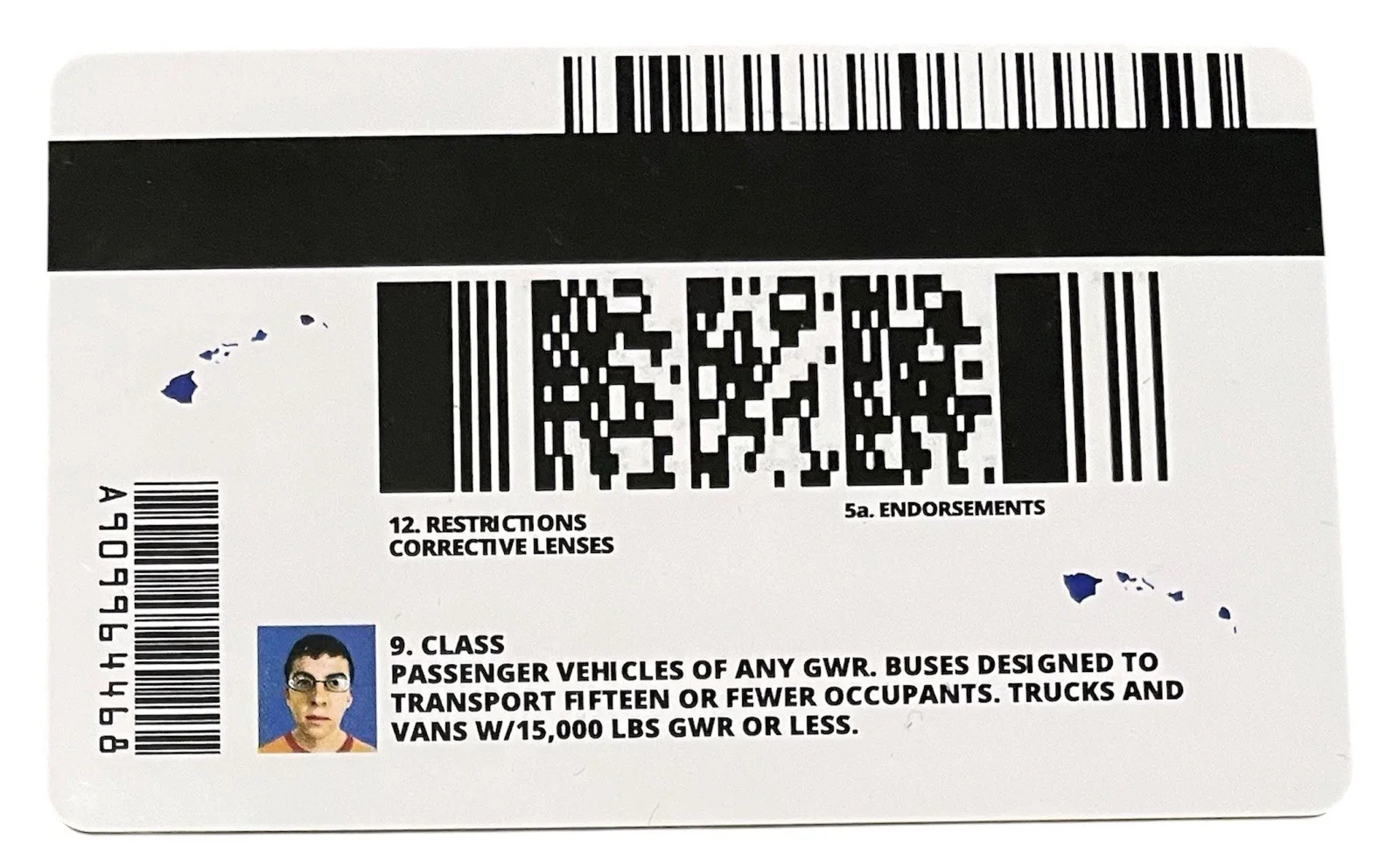 Christopher Mintz-Plasse Signed Autographed Superbad McLovin ID Card, image 2