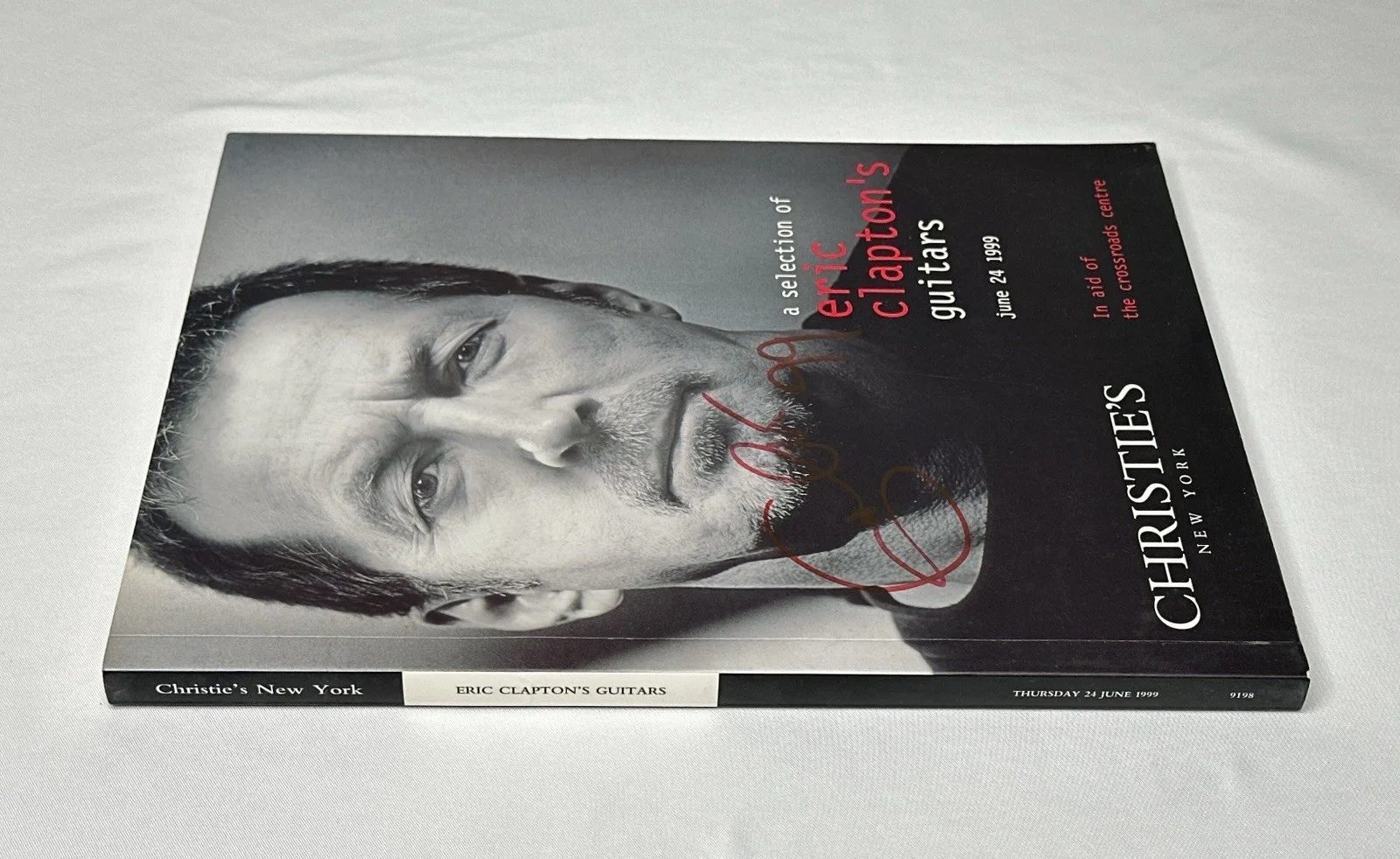 Eric Clapton REAL Hand SIGNED A Selection Of Guitars Auction Book, image 4