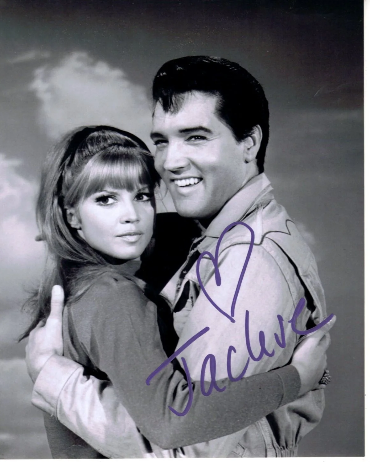 Jocelyn Jackie Lane — JOCELYN JACKIE LANE signed autographed 8x10 w/ ELVIS PRESLEY photo