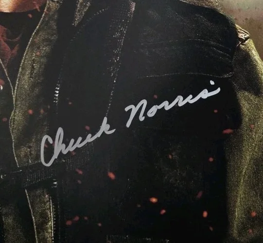 Chuck Norris — Chuck Norris Signed 16X20 "The Expendables 2" Photo JSA Certified, изображение 2