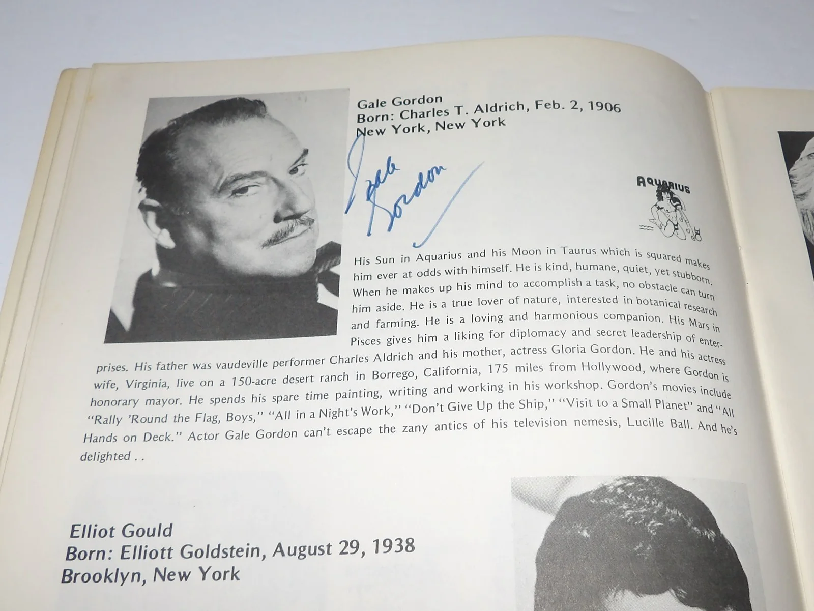 RARE VINTAGE TV STAR SOUVENIR PROGRAM HANDSIGNED X9 - GALE GORDON-PHYLLIS DILLER, image 3